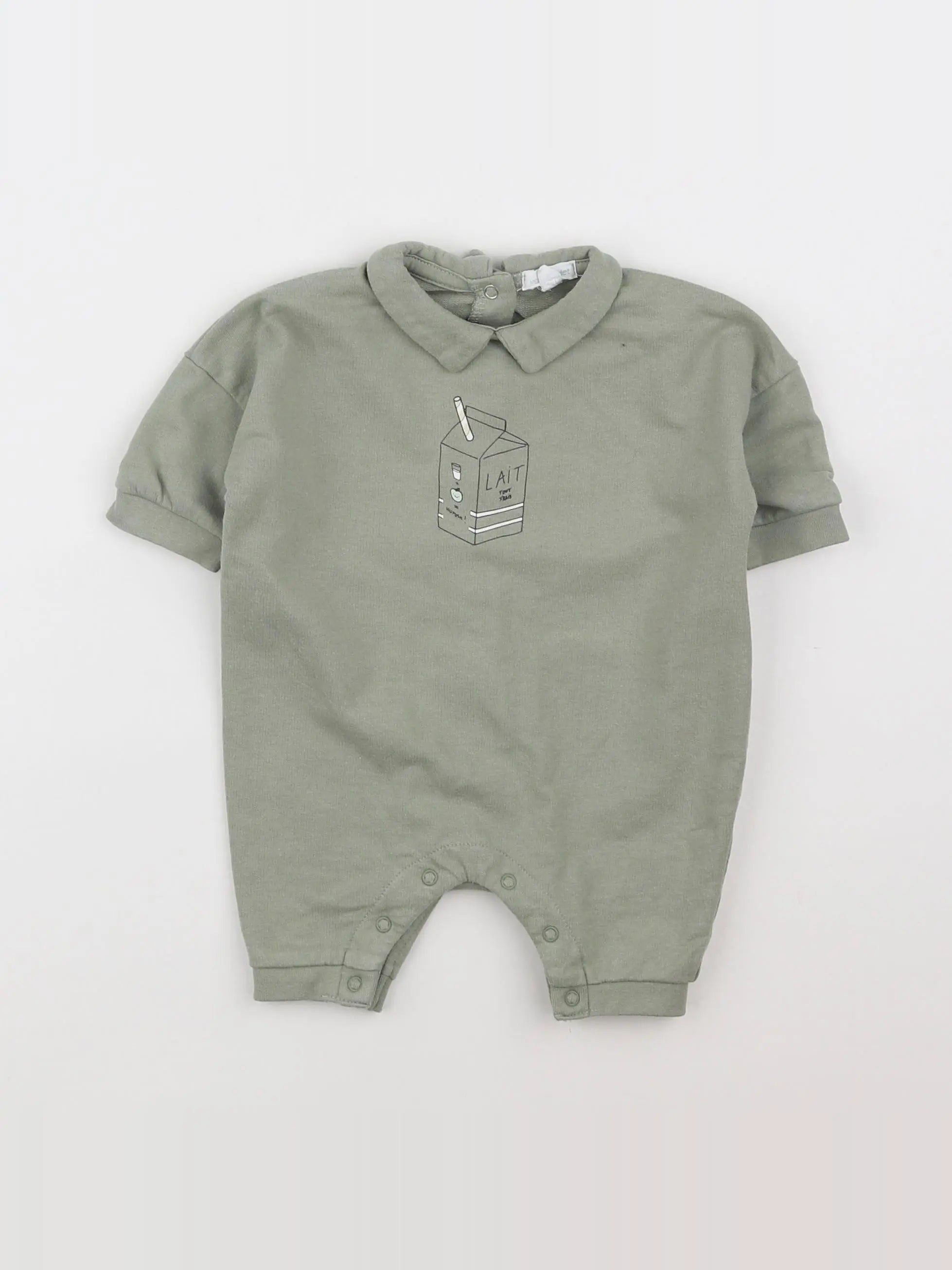 Vertbaudet - combinaison vert - 1 mois