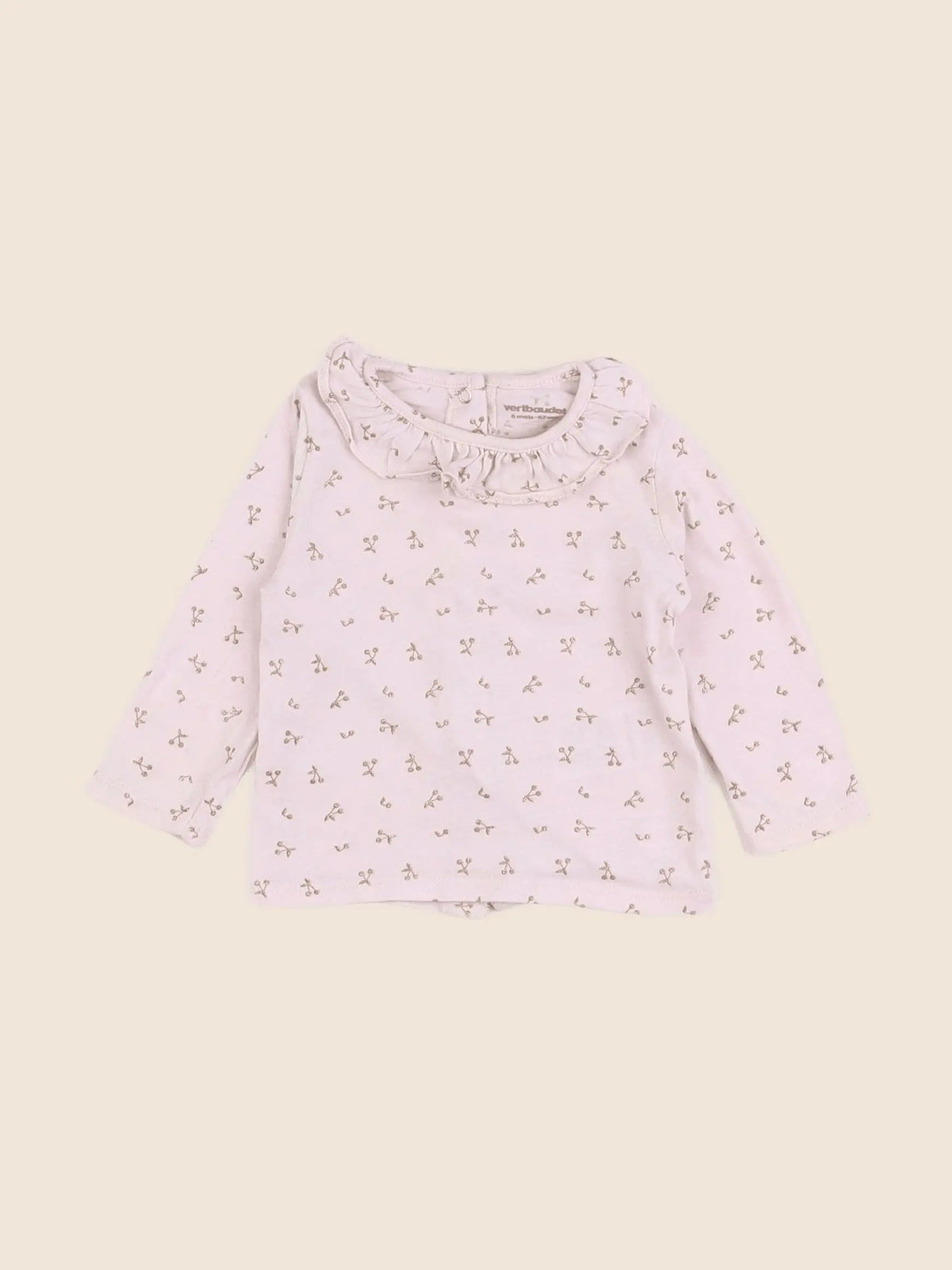 Vertbaudet - tee-shirt rose - 6 mois