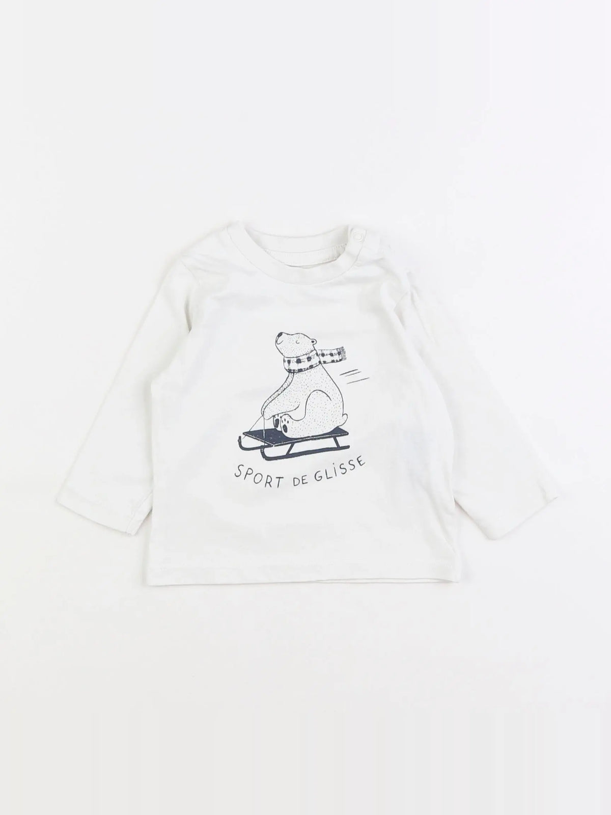 Vertbaudet - tee-shirt blanc - 6 mois