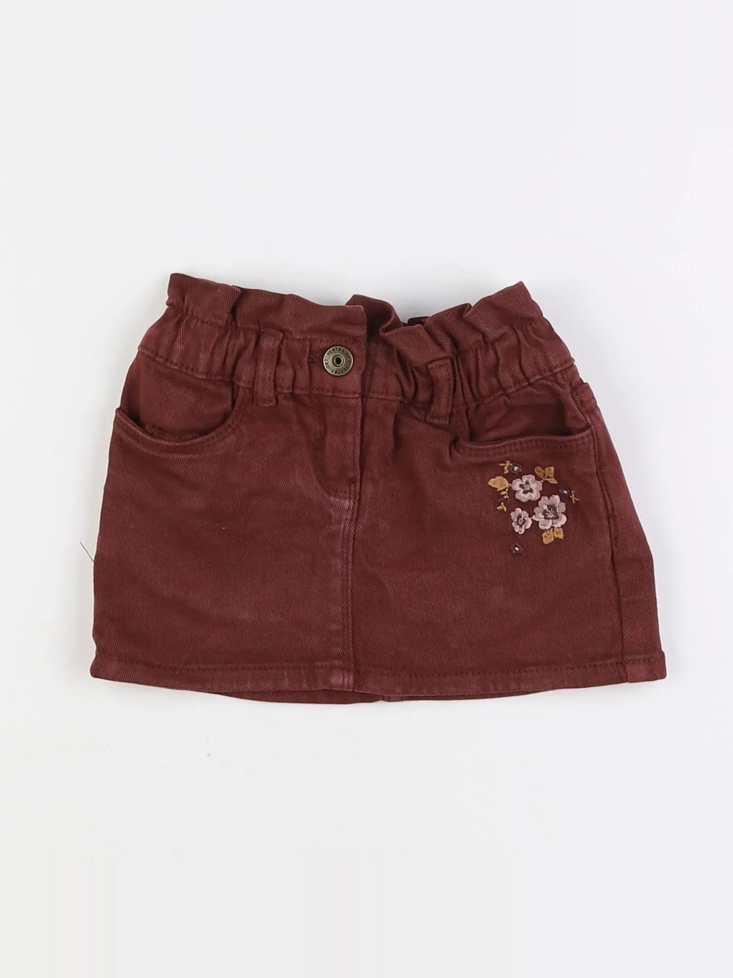 Vertbaudet - jupe rouge - 2 ans