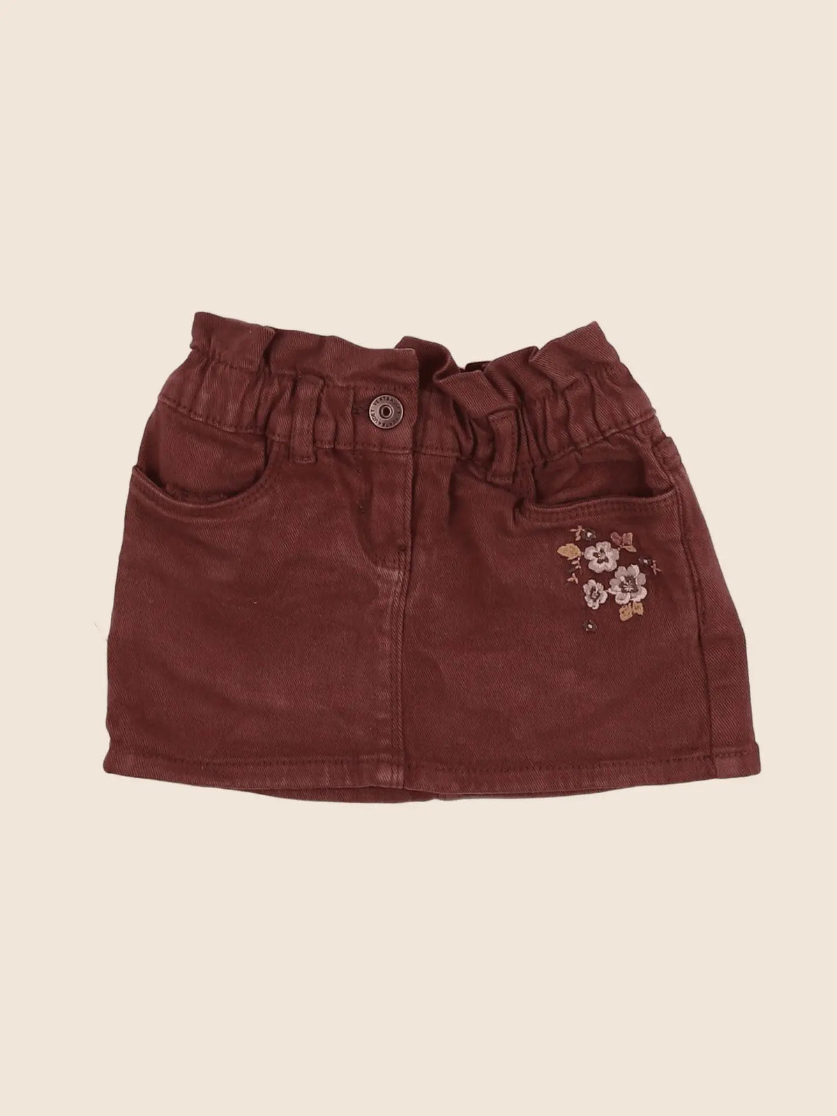 Vertbaudet - jupe rouge - 2 ans