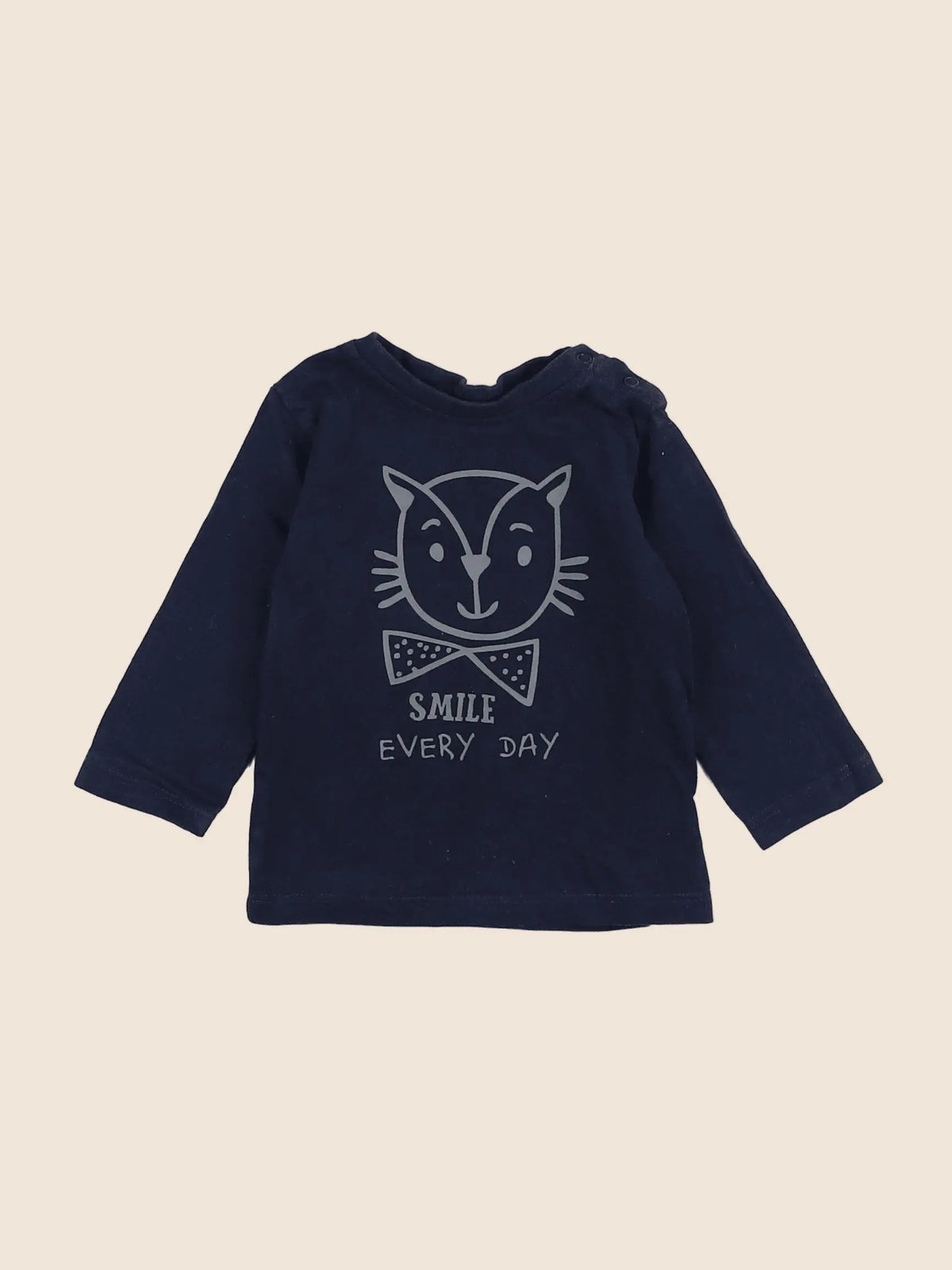 Vertbaudet - tee-shirt bleu - 3 mois