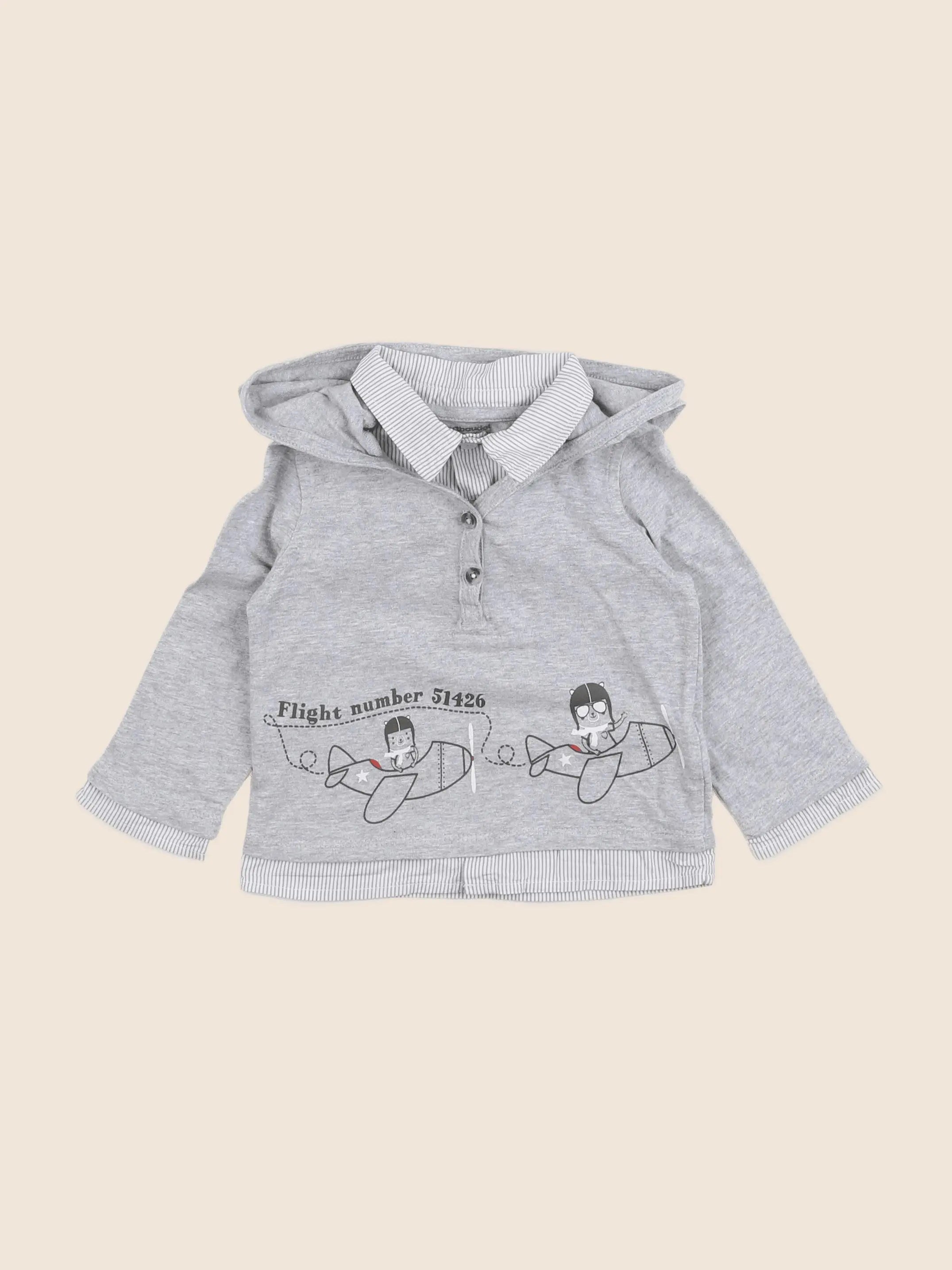 Vertbaudet - tee-shirt gris - 18 mois
