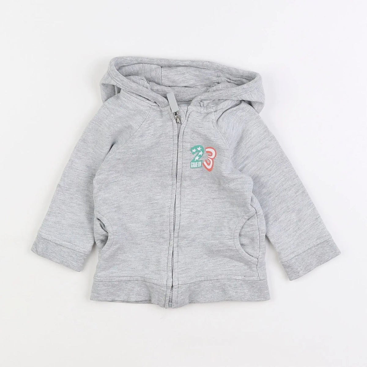 Vertbaudet - sweat gris - 6 mois