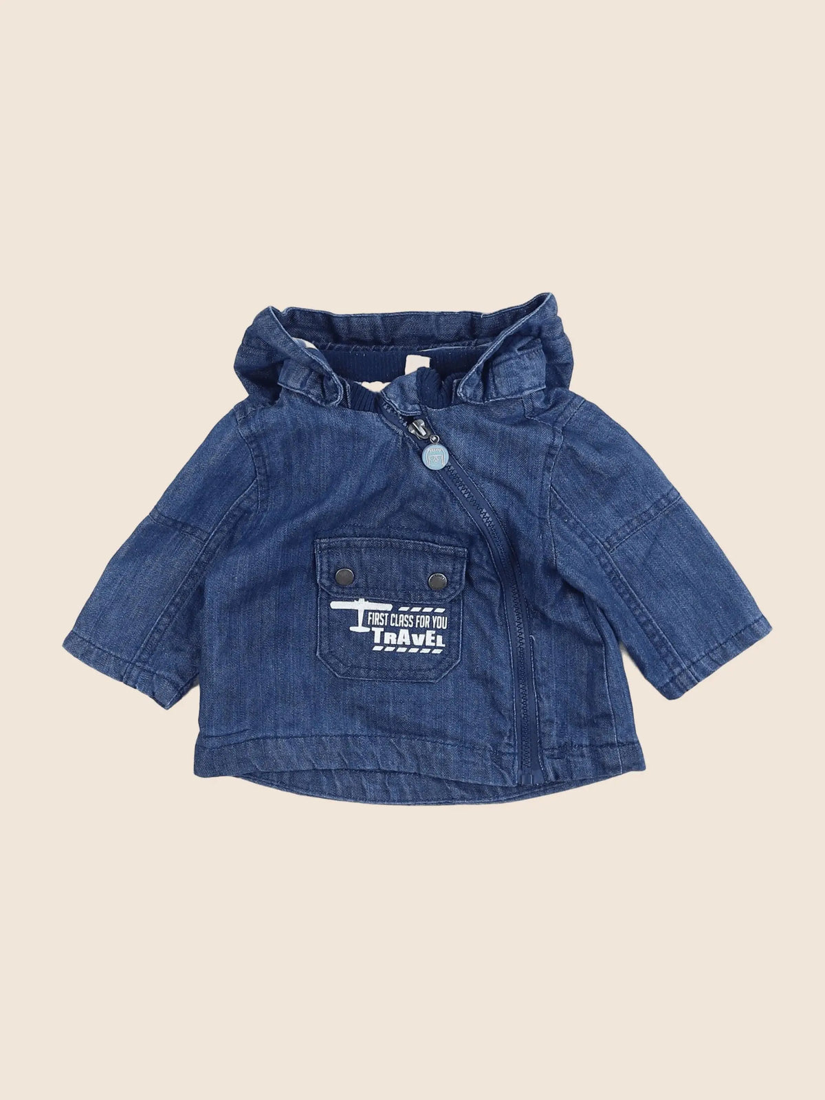 Vertbaudet - veste bleu - 3 mois