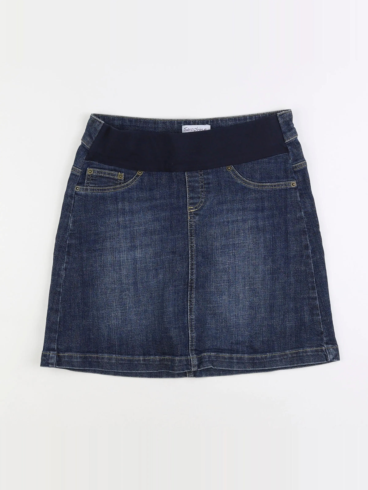 Seraphine - jupe grossesse bleu - 36
