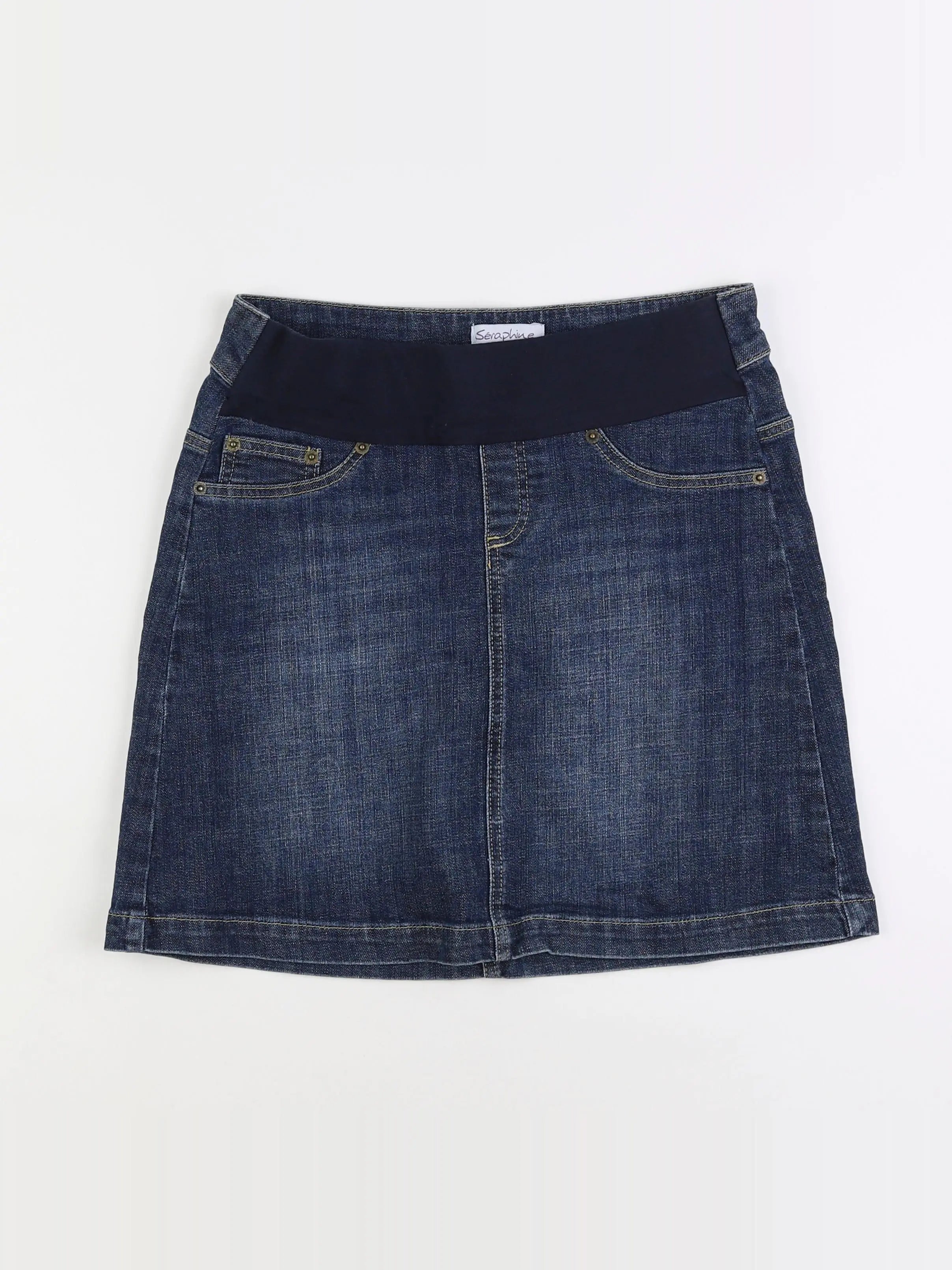Seraphine - jupe grossesse bleu - 36