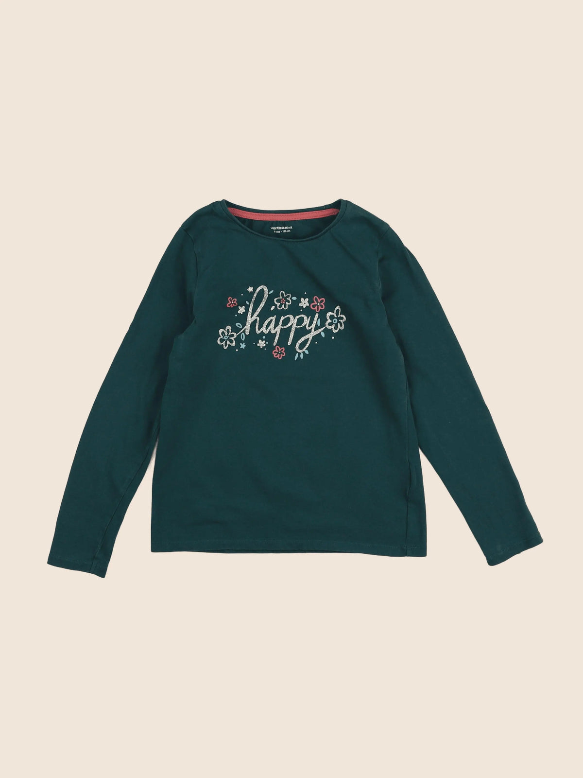 Vertbaudet - tee-shirt vert - 8 ans