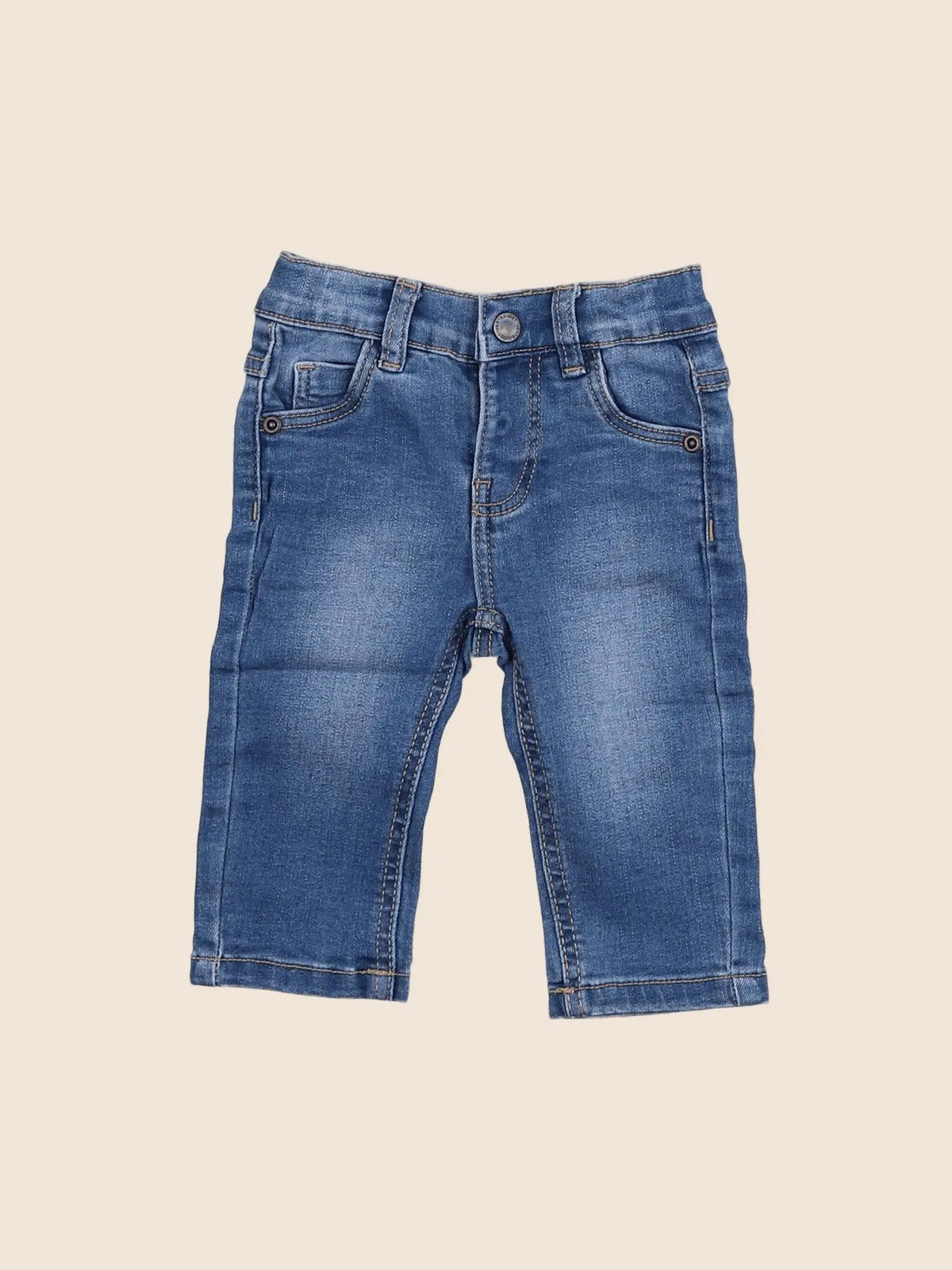 Vertbaudet - jean bleu - 3 mois