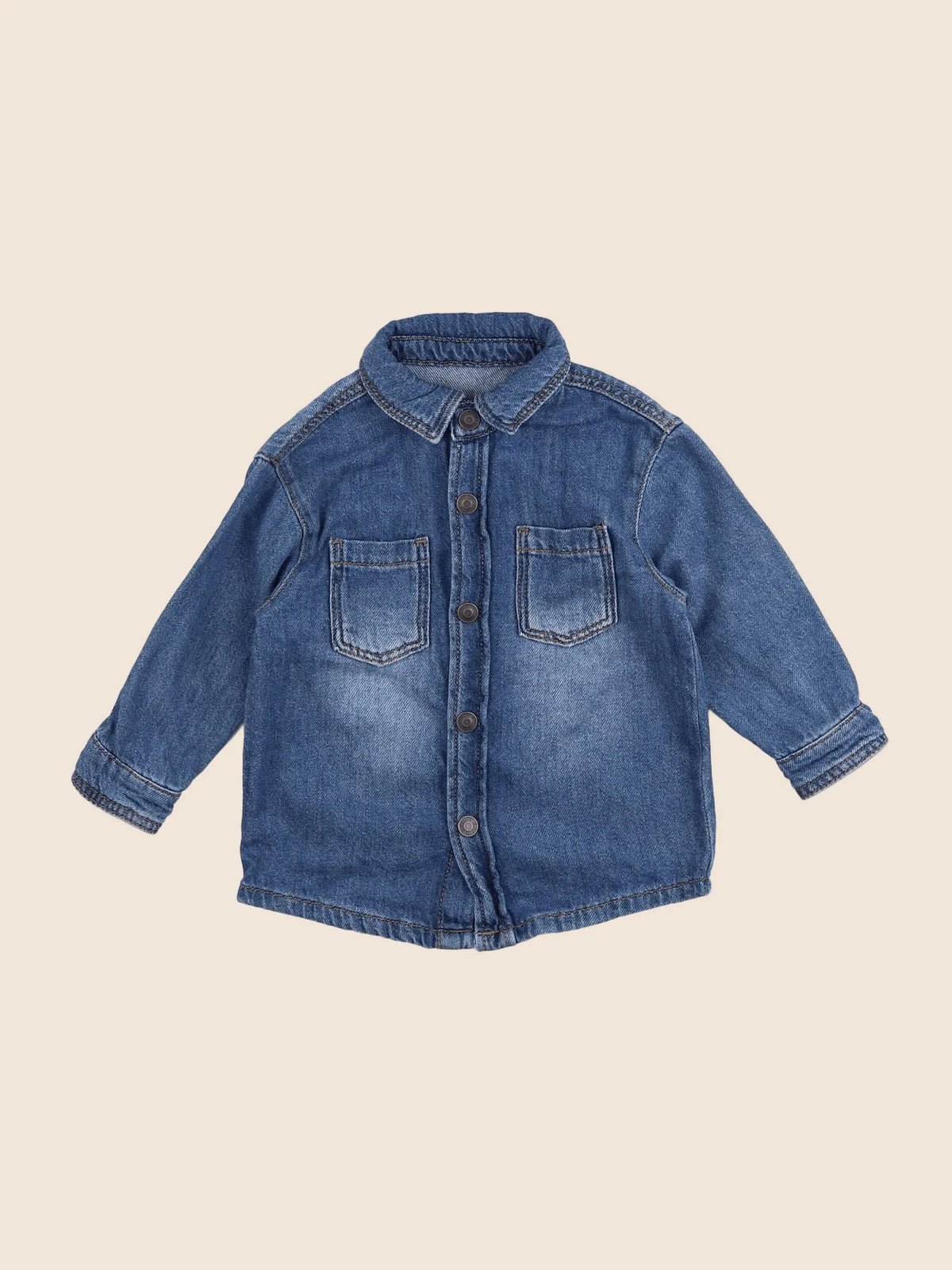 Vertbaudet - chemise bleu - 2 ans