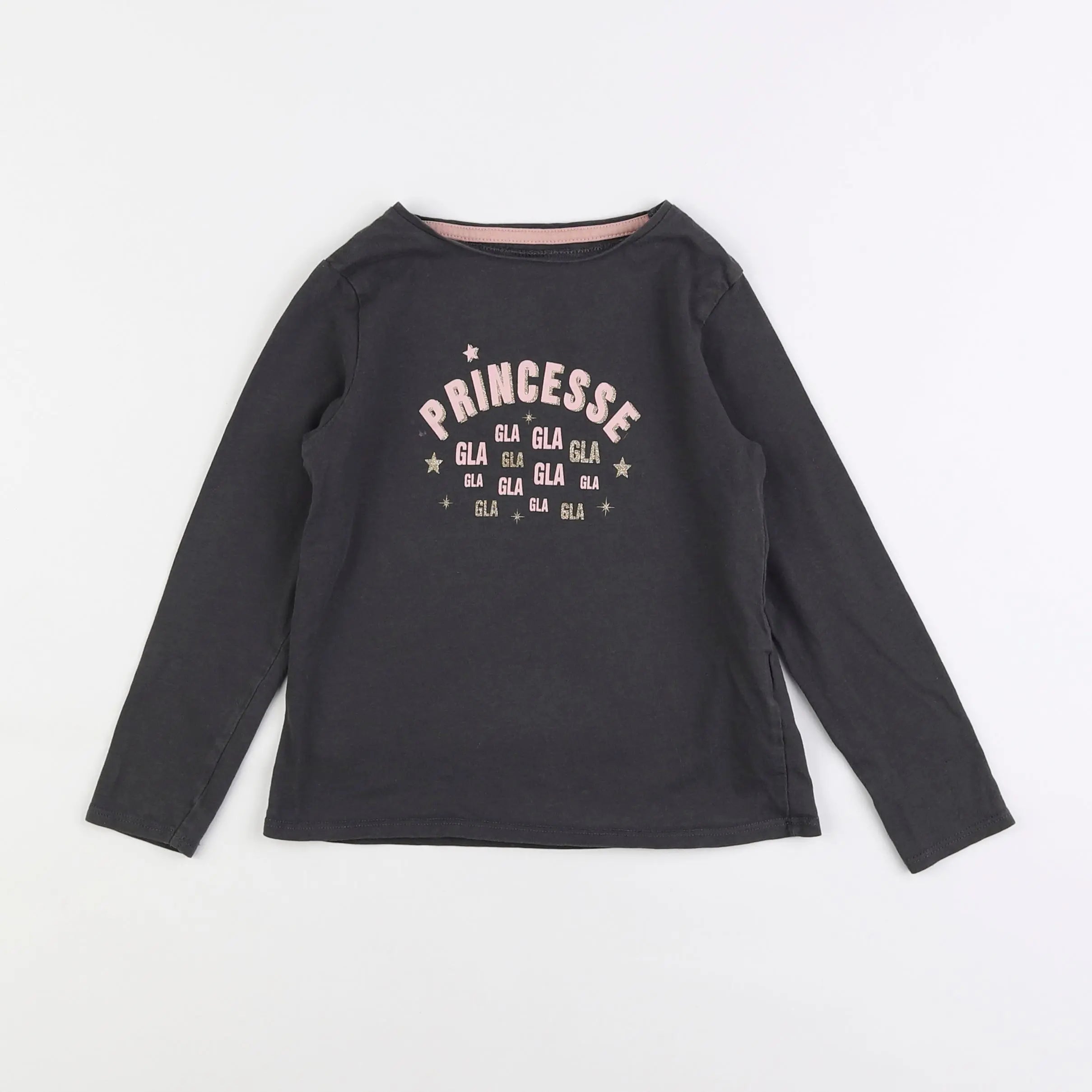Vertbaudet - tee-shirt gris - 6 ans