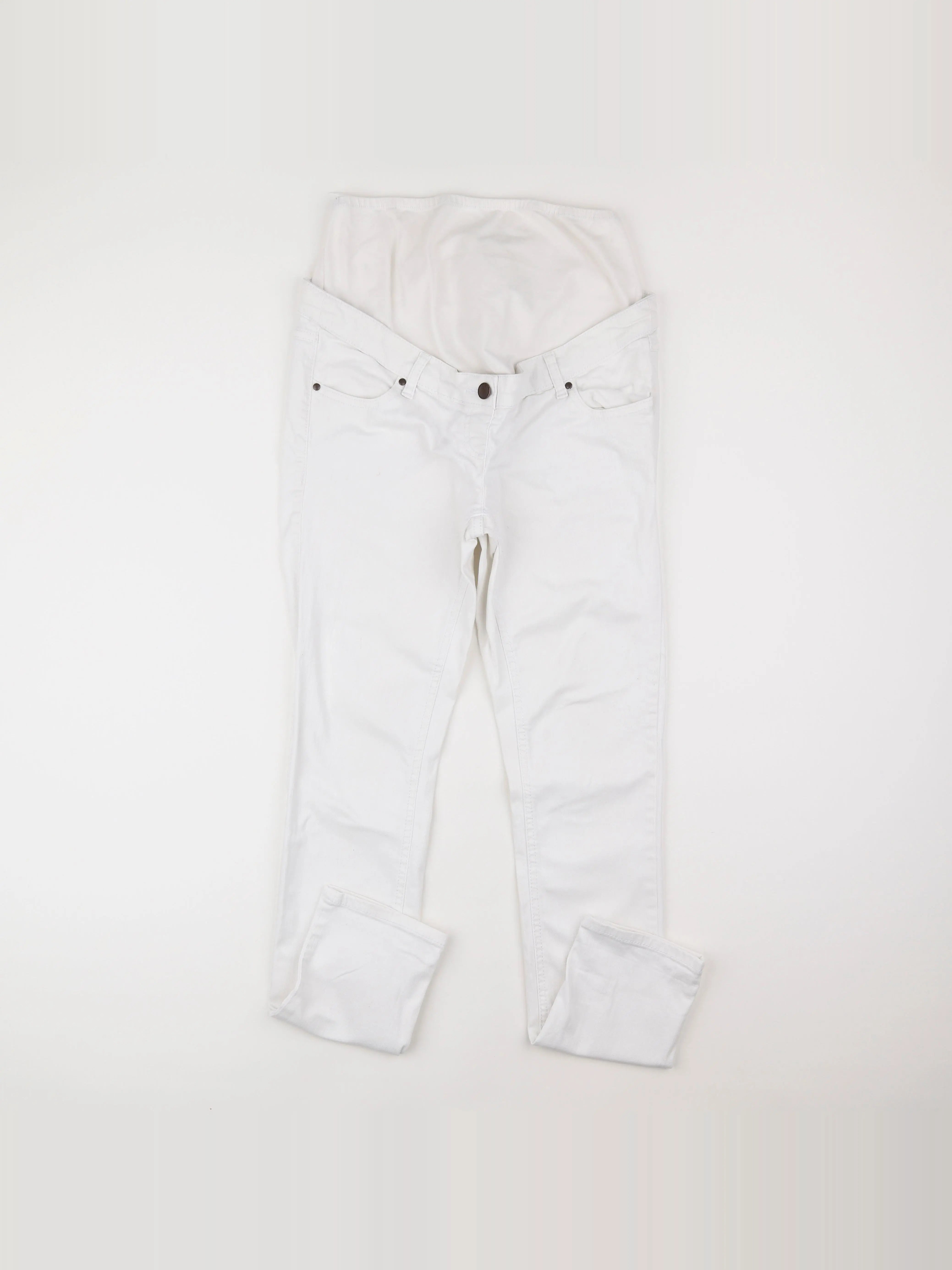 Kiabi - jean grossesse blanc - 38