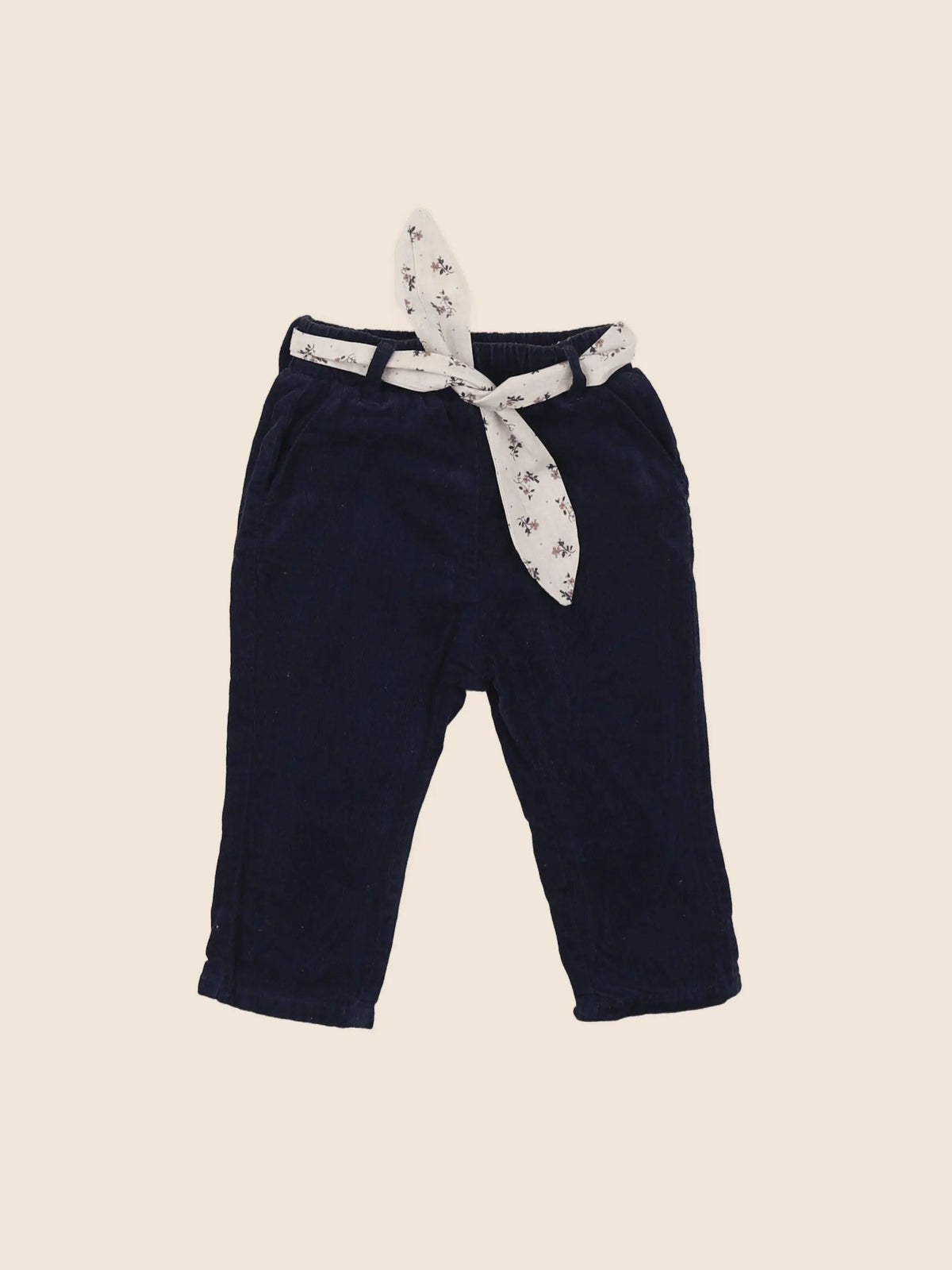 Vertbaudet - pantalon bleu - 6 mois