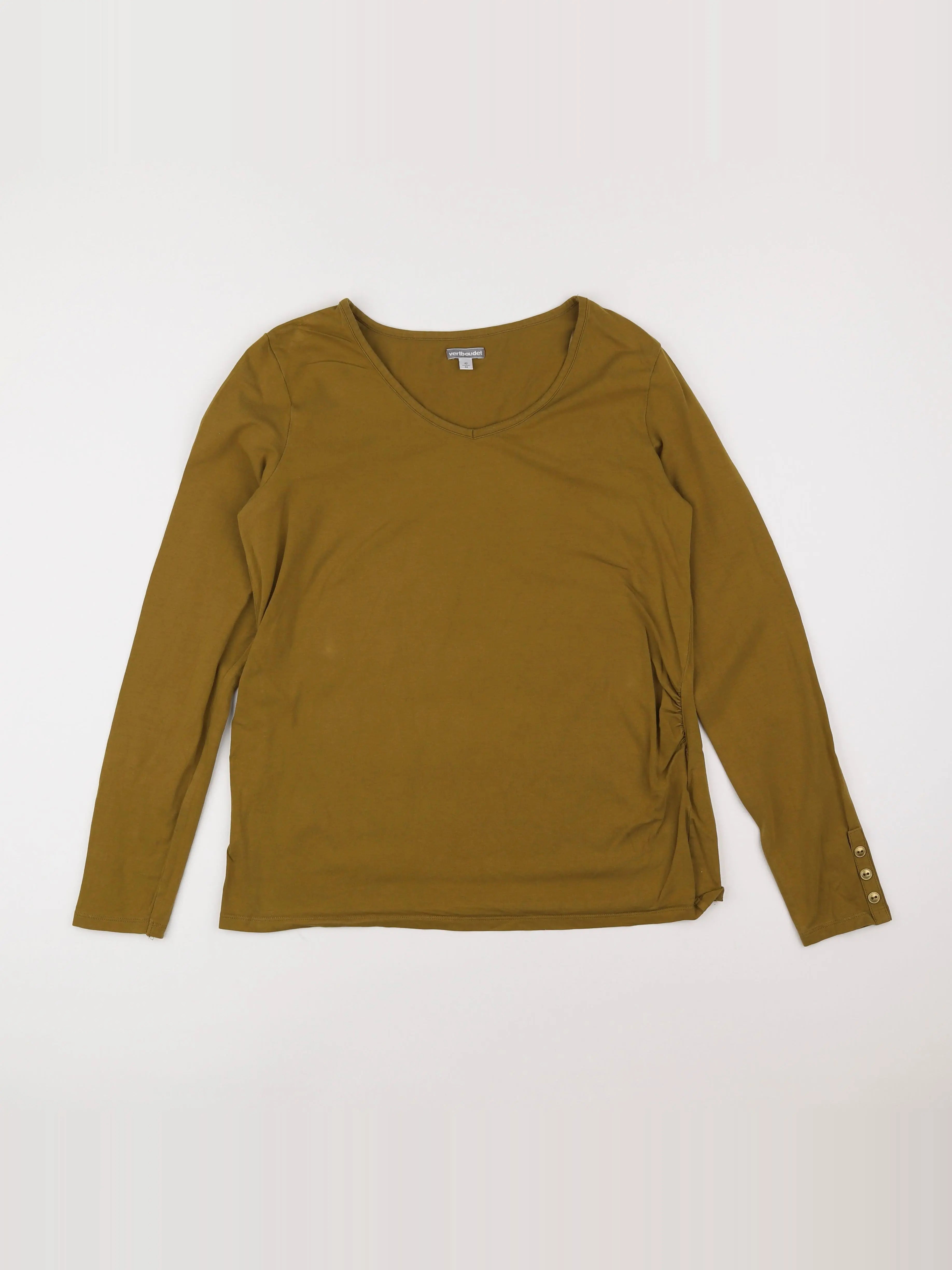 Vertbaudet - tee-shirt grossesse marron - 42 à 44