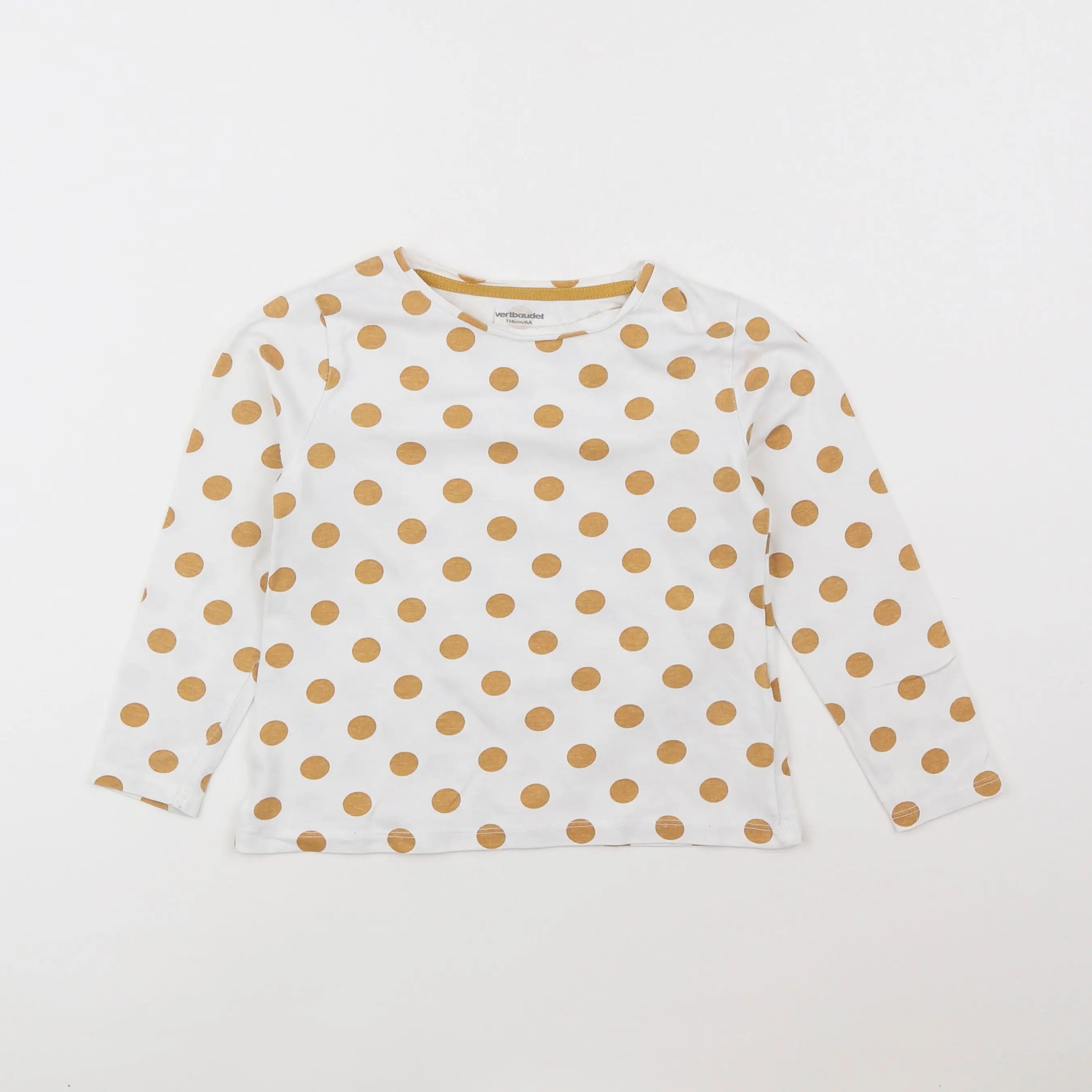 Vertbaudet - tee-shirt blanc - 6 ans