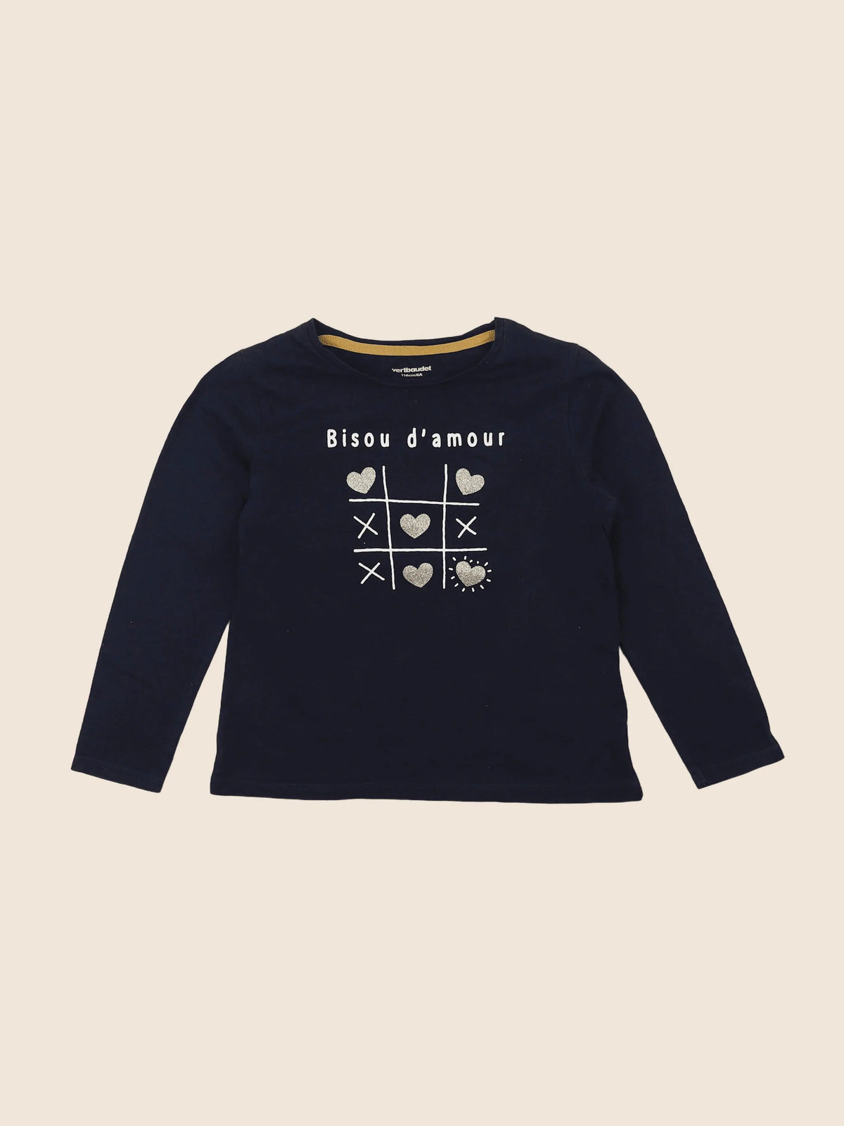 Vertbaudet - tee-shirt bleu - 6 ans