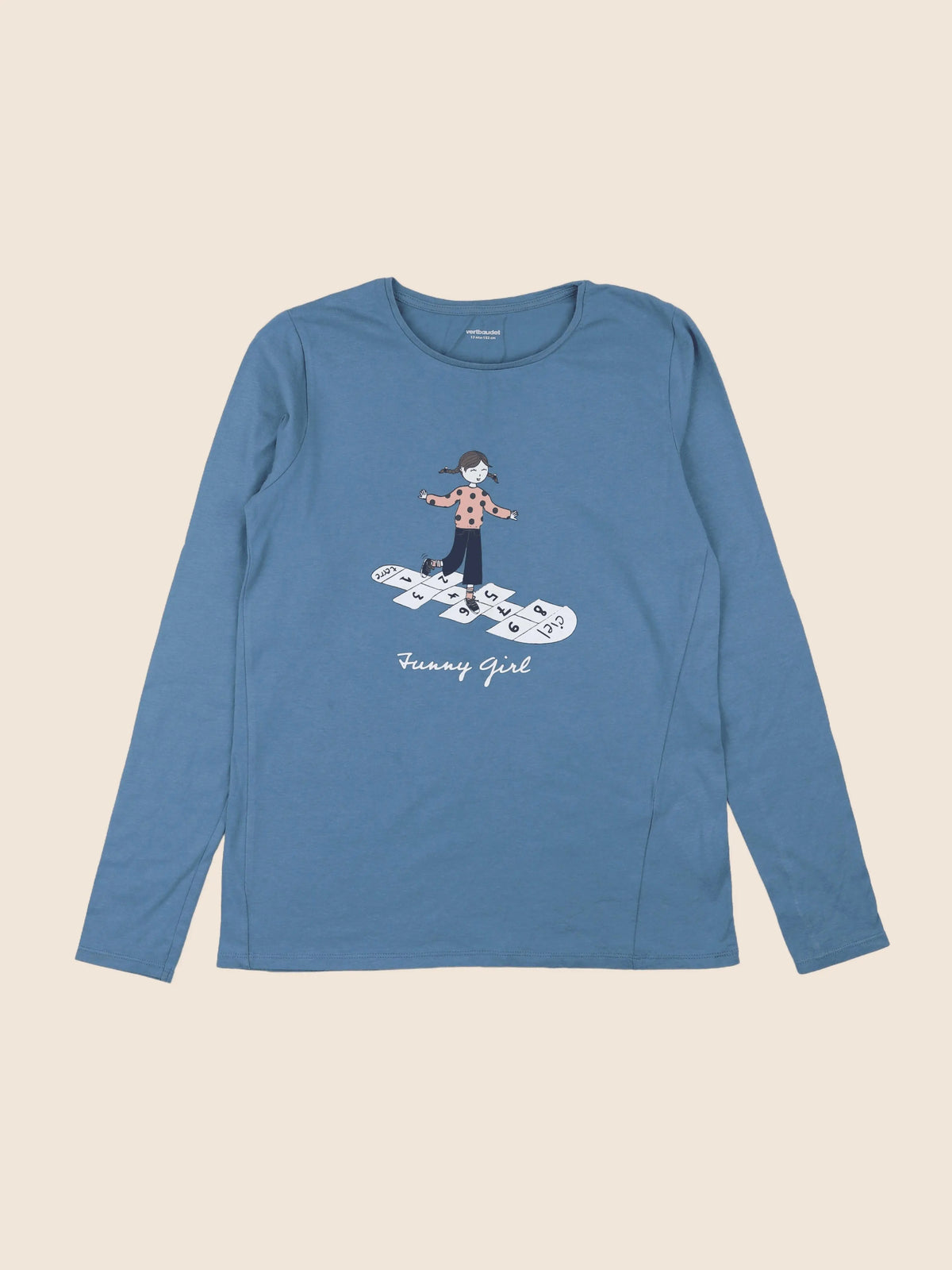 Vertbaudet - tee-shirt bleu - 12 ans