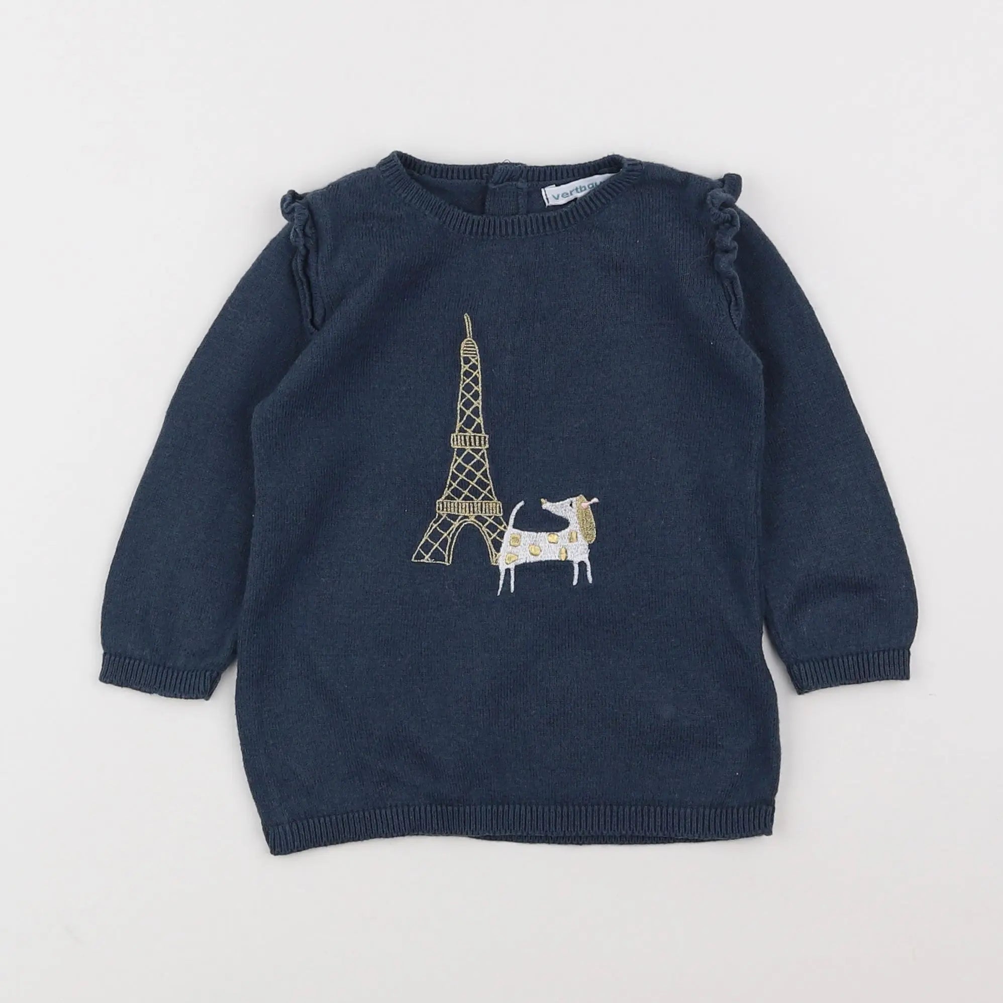 Vertbaudet - robe bleu - 6 mois
