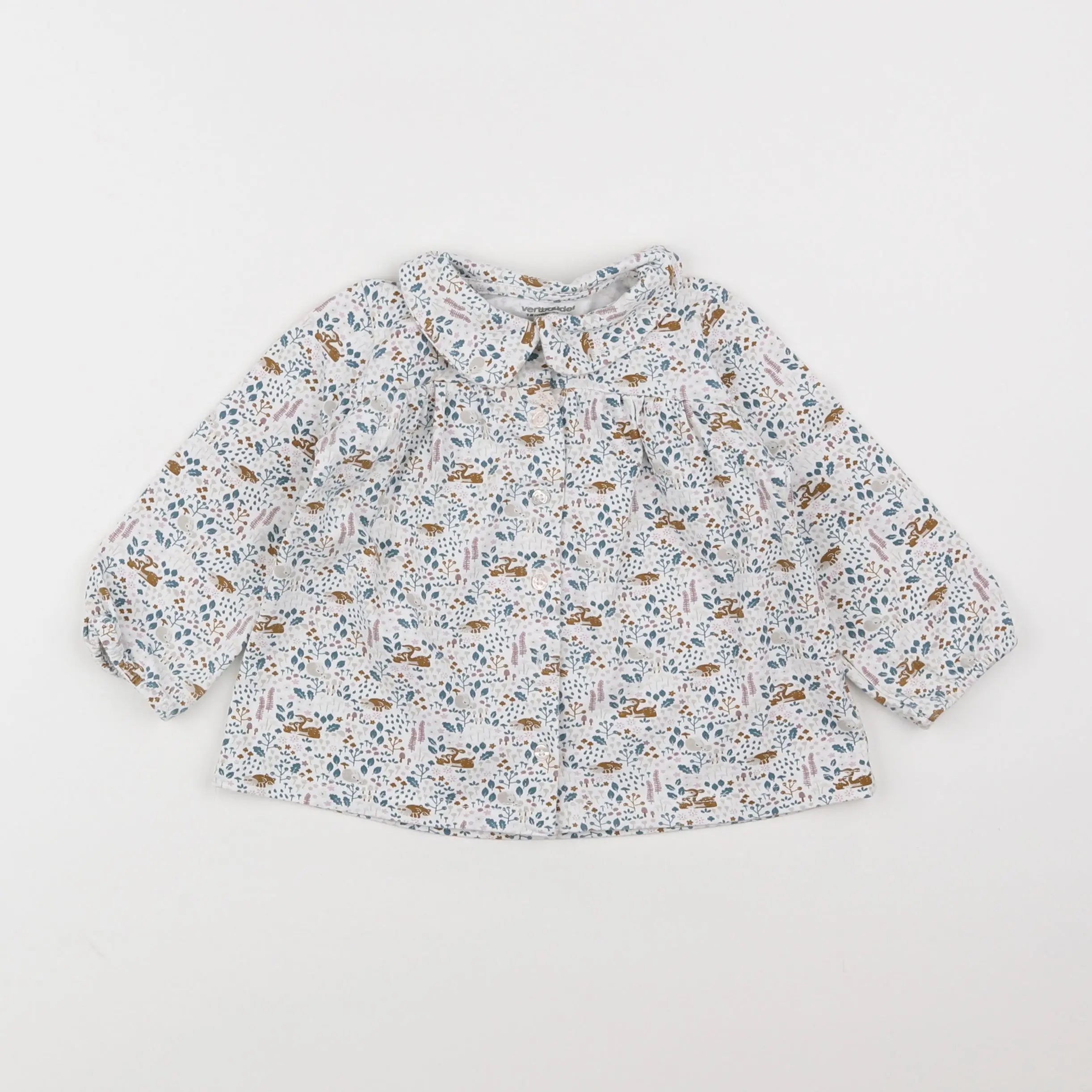 Vertbaudet - blouse multicolore - 18 mois