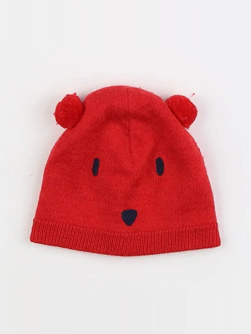 Petit Bateau - bonnet rouge - 3 mois