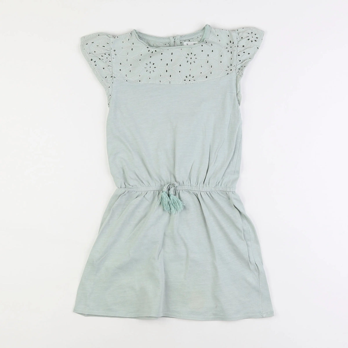 Vertbaudet - robe vert - 8 ans