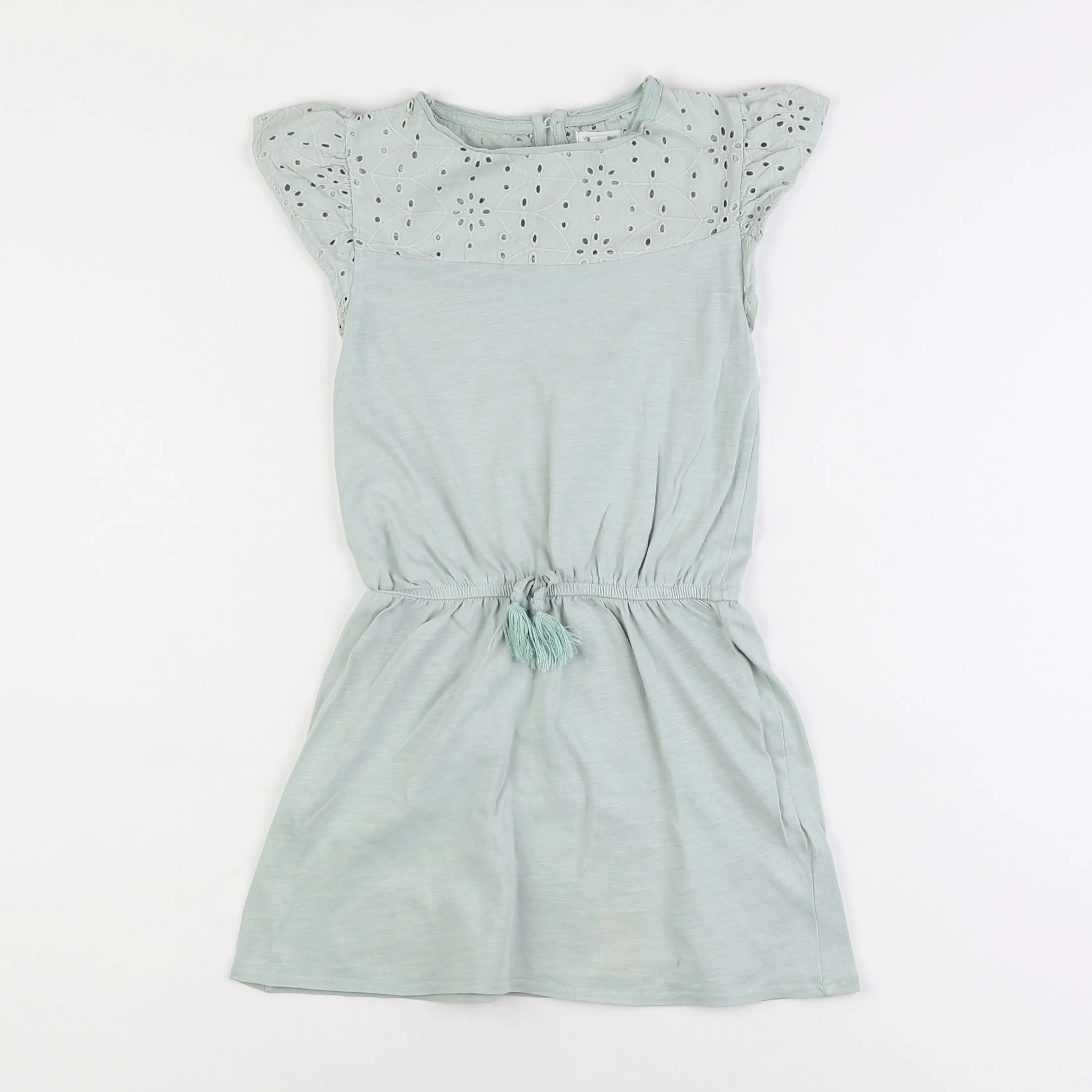 Vertbaudet - robe vert - 8 ans