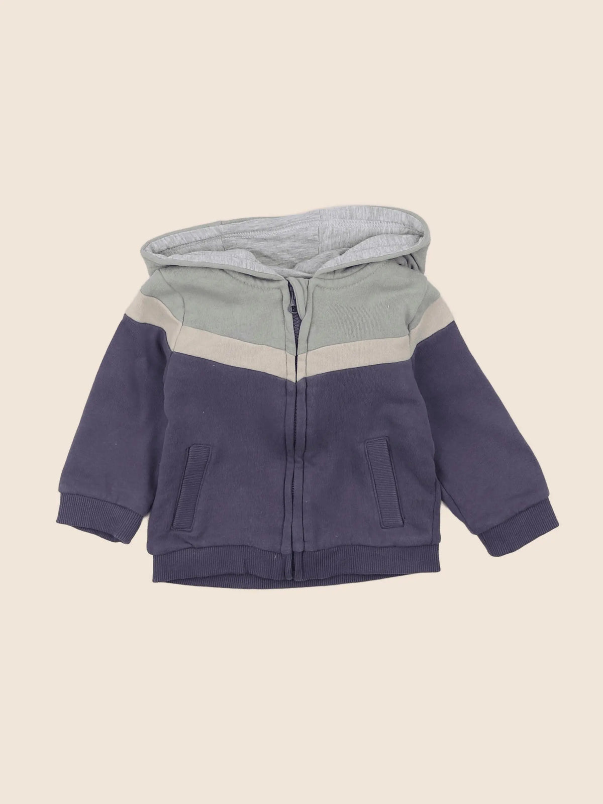 Vertbaudet - sweat bleu - 6 mois