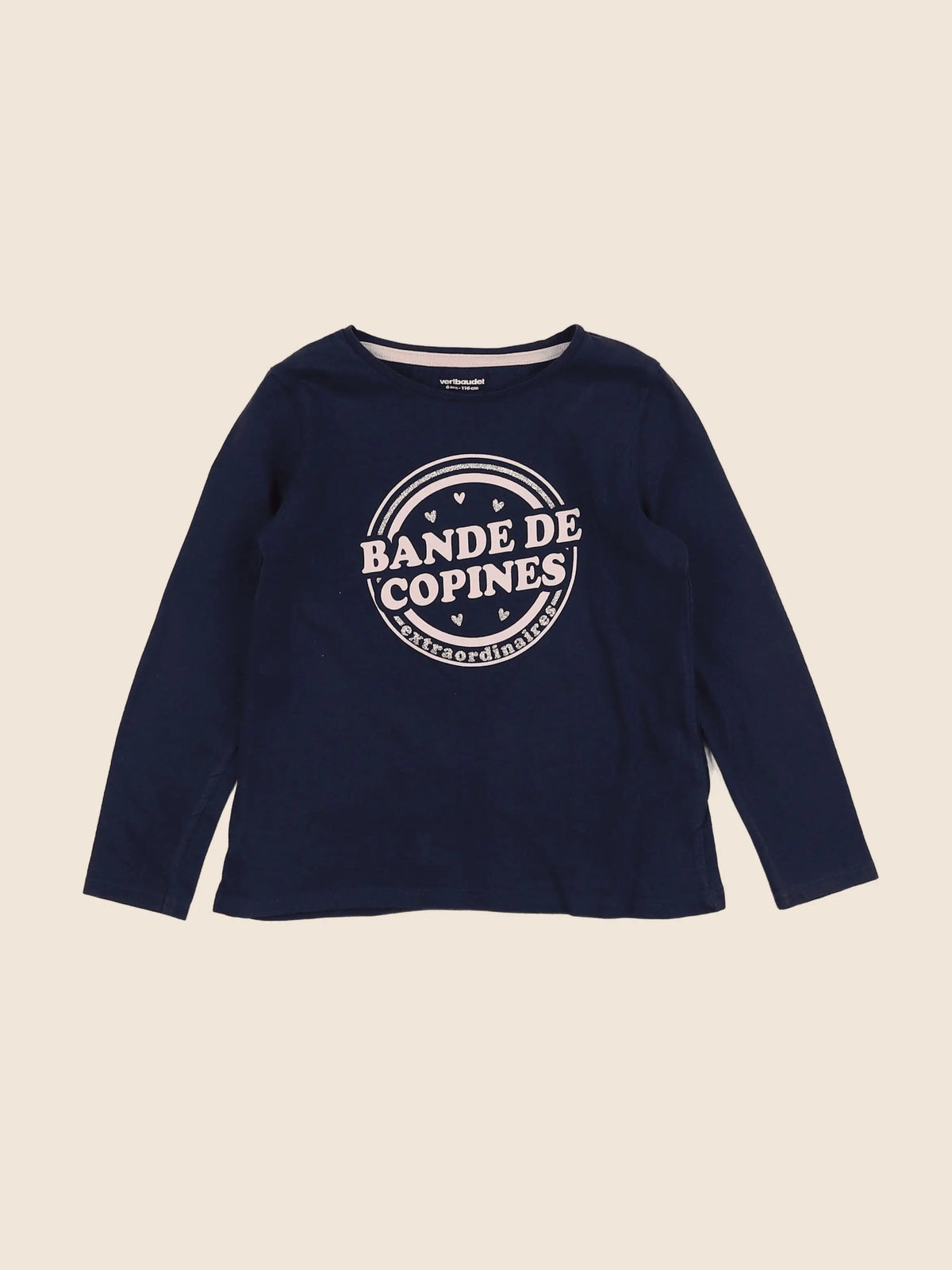 Vertbaudet - tee-shirt bleu - 6 ans