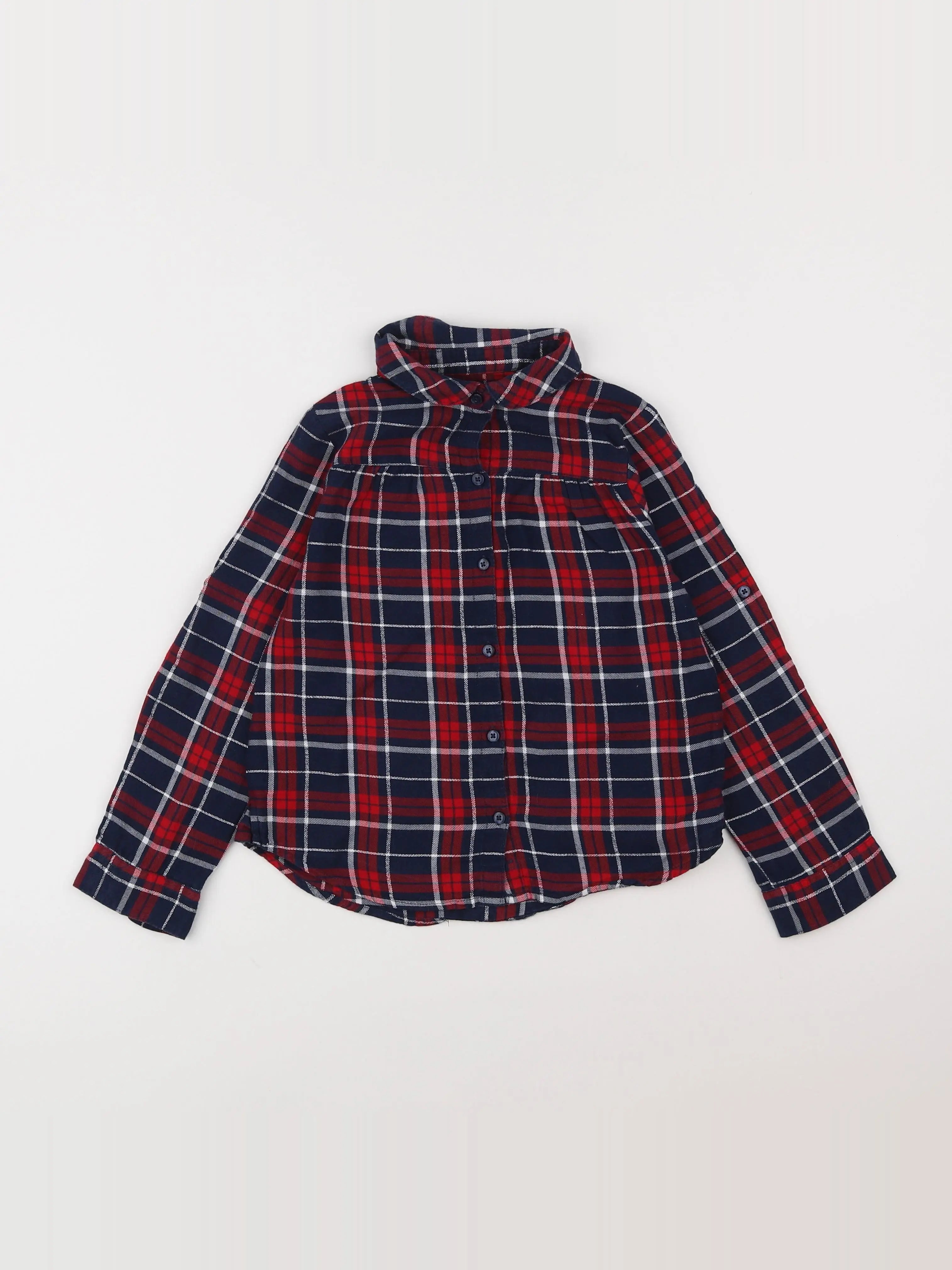 Vertbaudet - blouse multicolore, argent - 7 ans