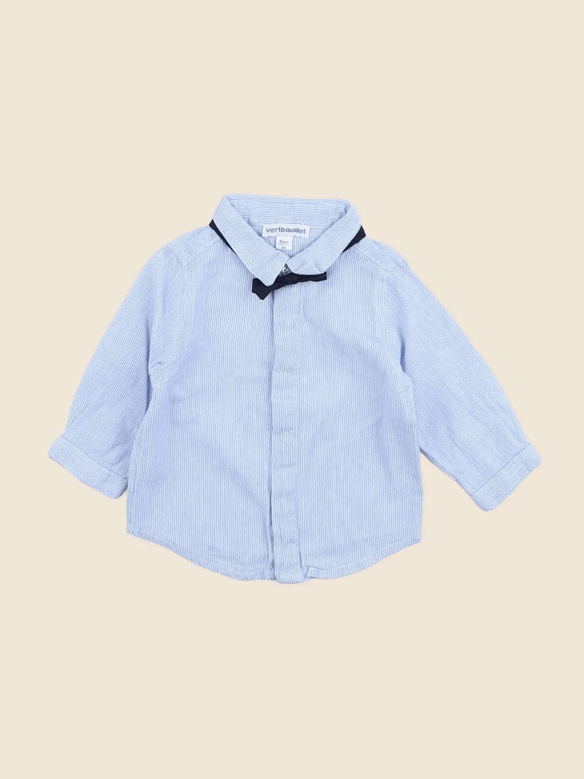 Vertbaudet - chemise bleu - 3 mois