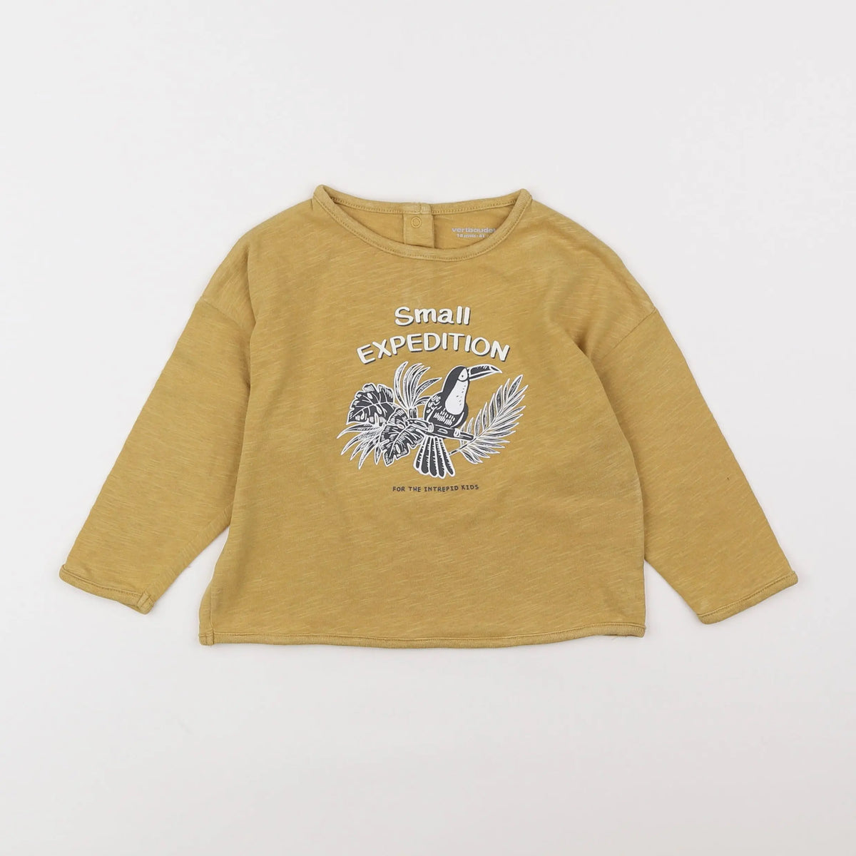 Vertbaudet - tee-shirt jaune - 18 mois