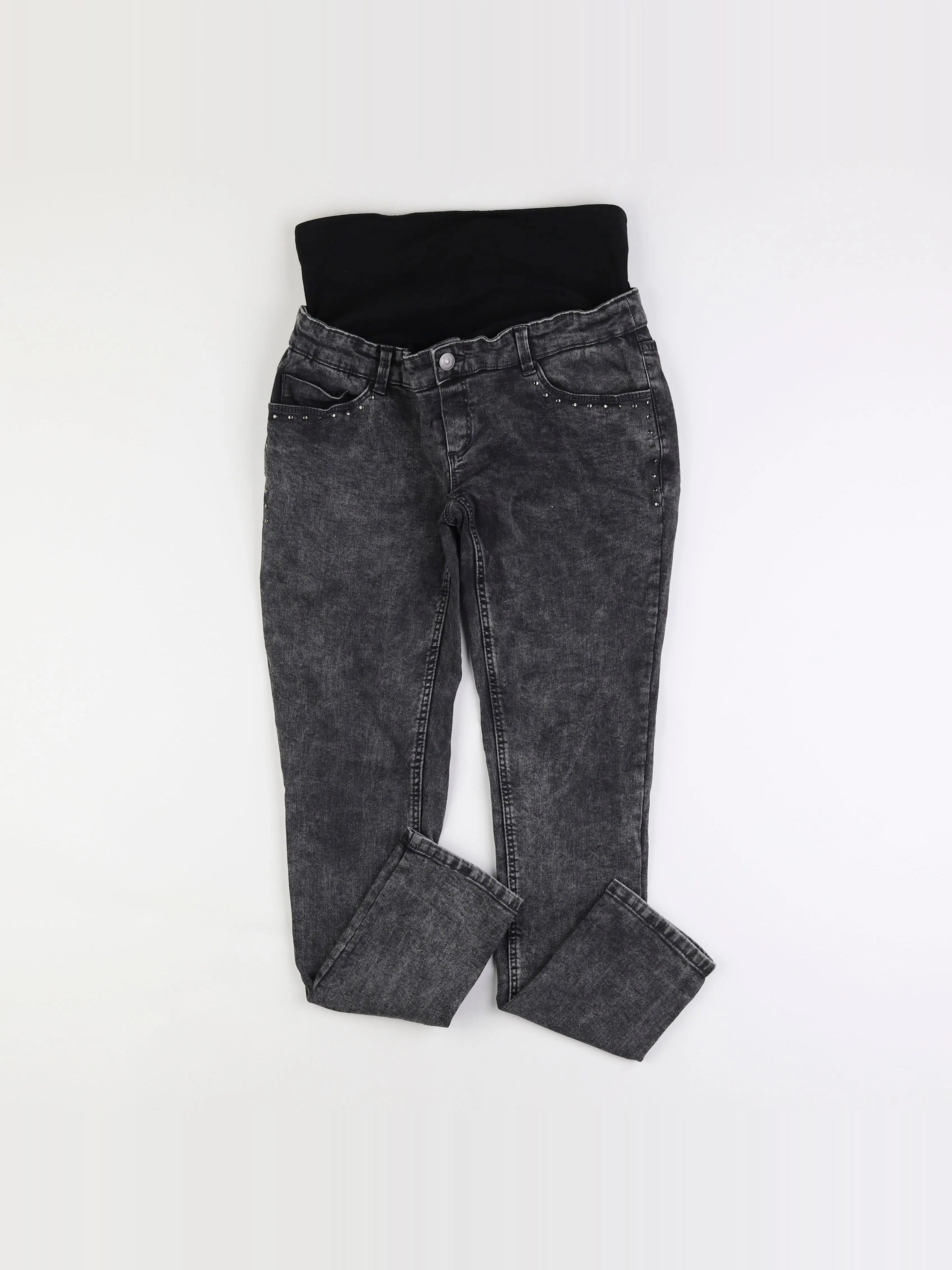 Kiabi - jean grossesse noir - 36