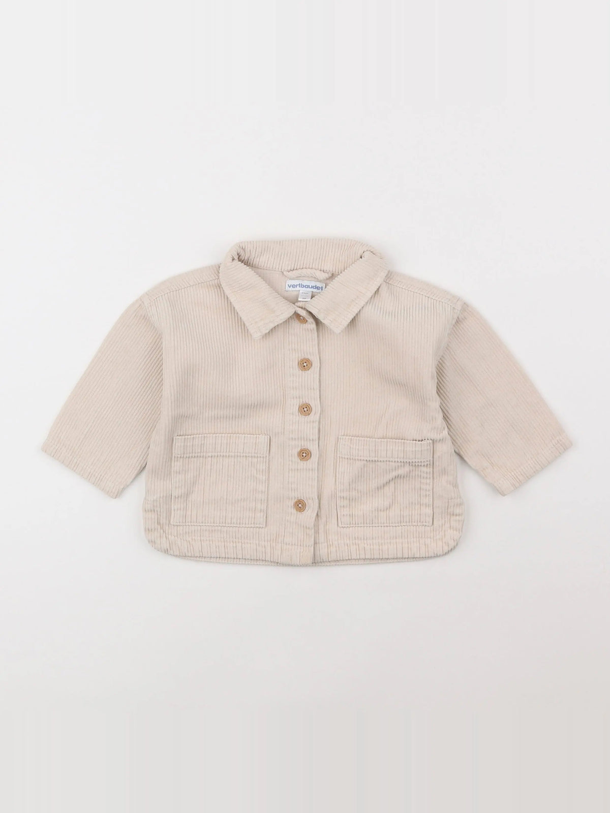 Vertbaudet - veste beige - 9 mois