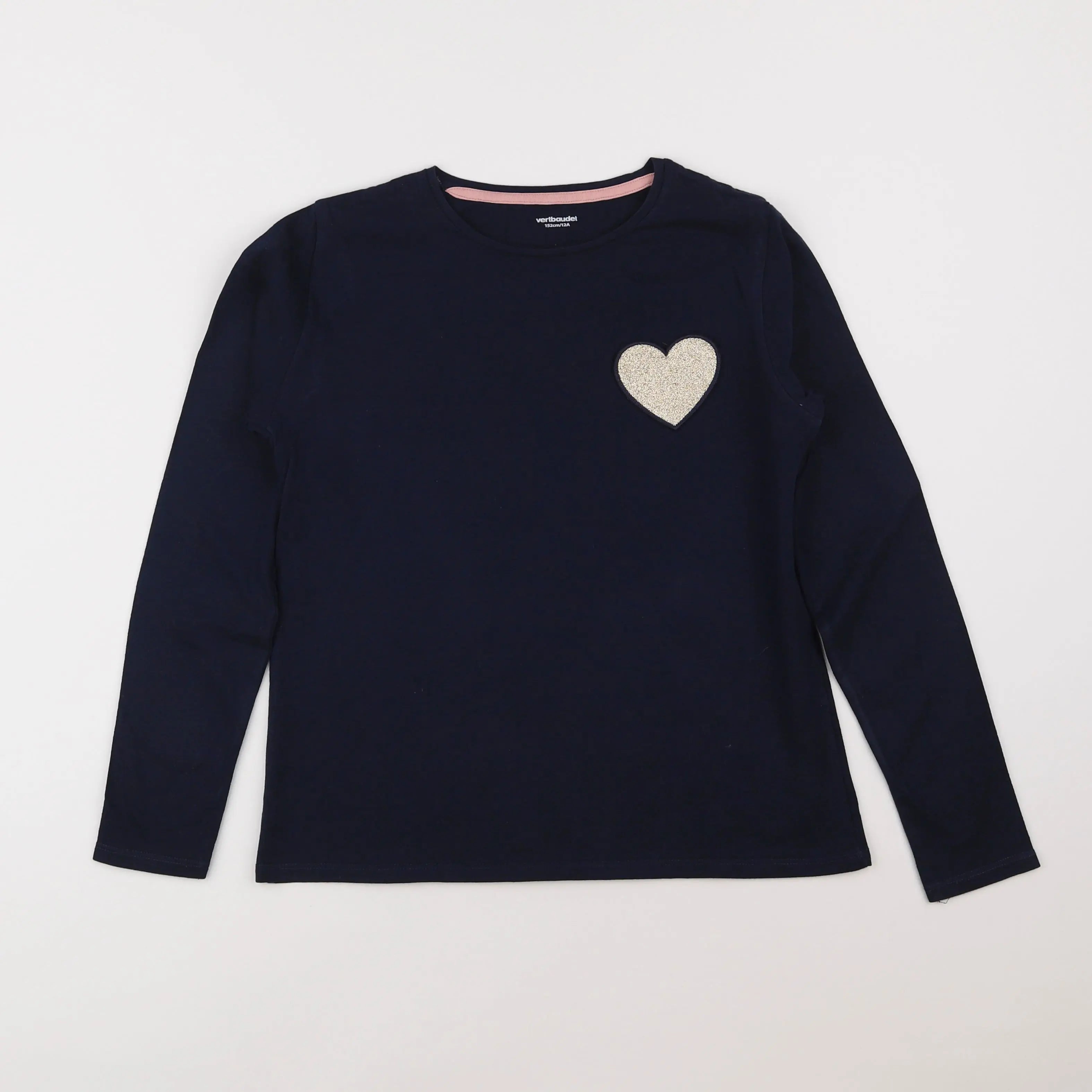 Vertbaudet - tee-shirt bleu - 12 ans