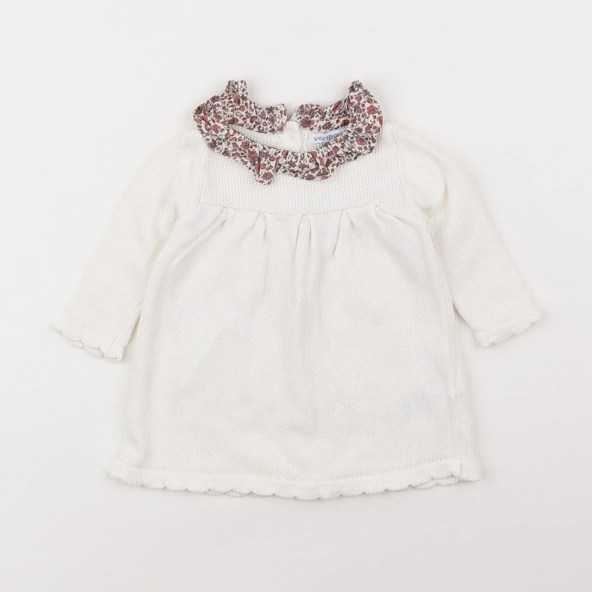 Vertbaudet - robe blanc - 3 mois