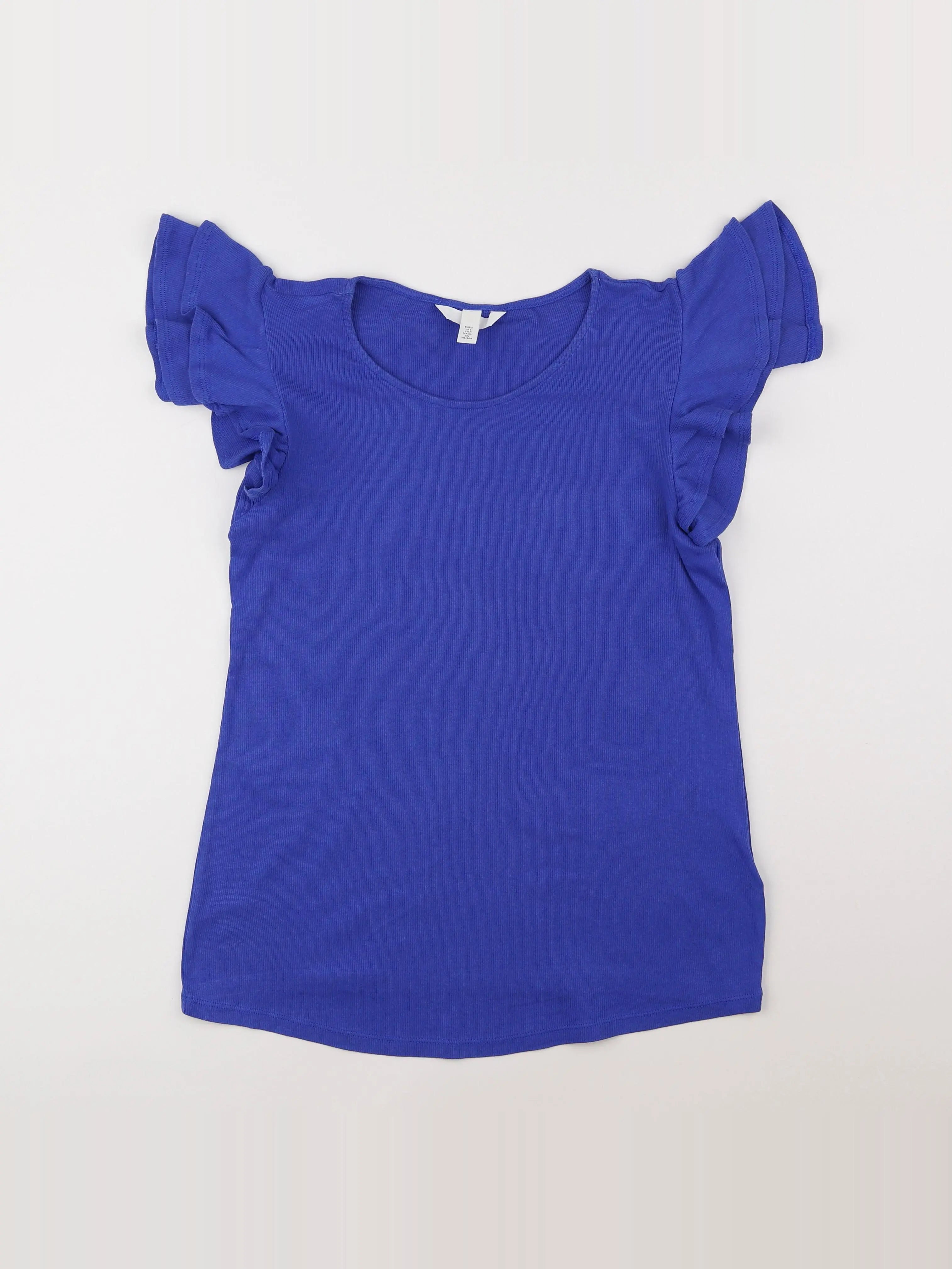 H&M - tee-shirt grossesse bleu - 36