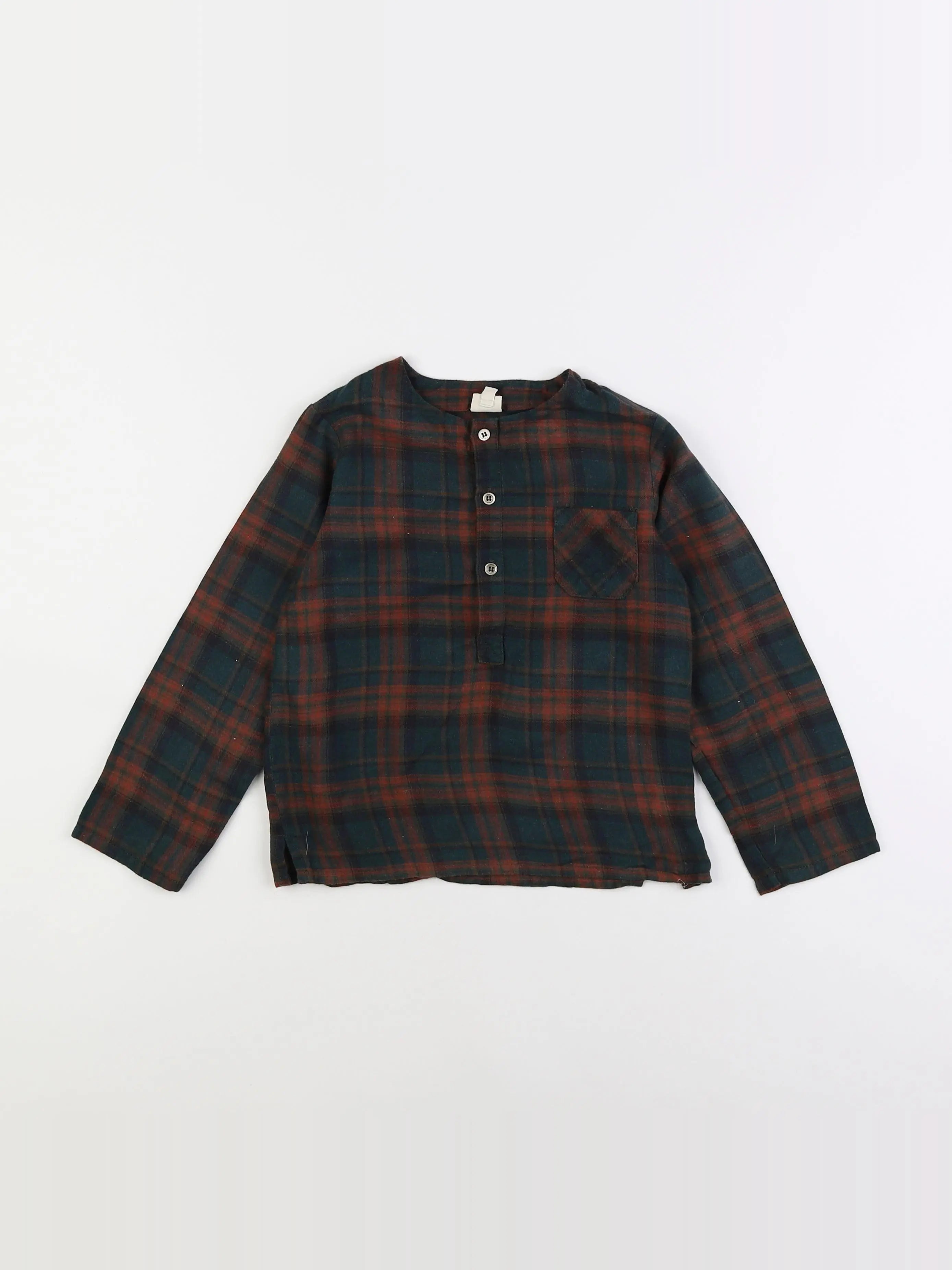 Bonton - blouse vert, rouge - 6 ans