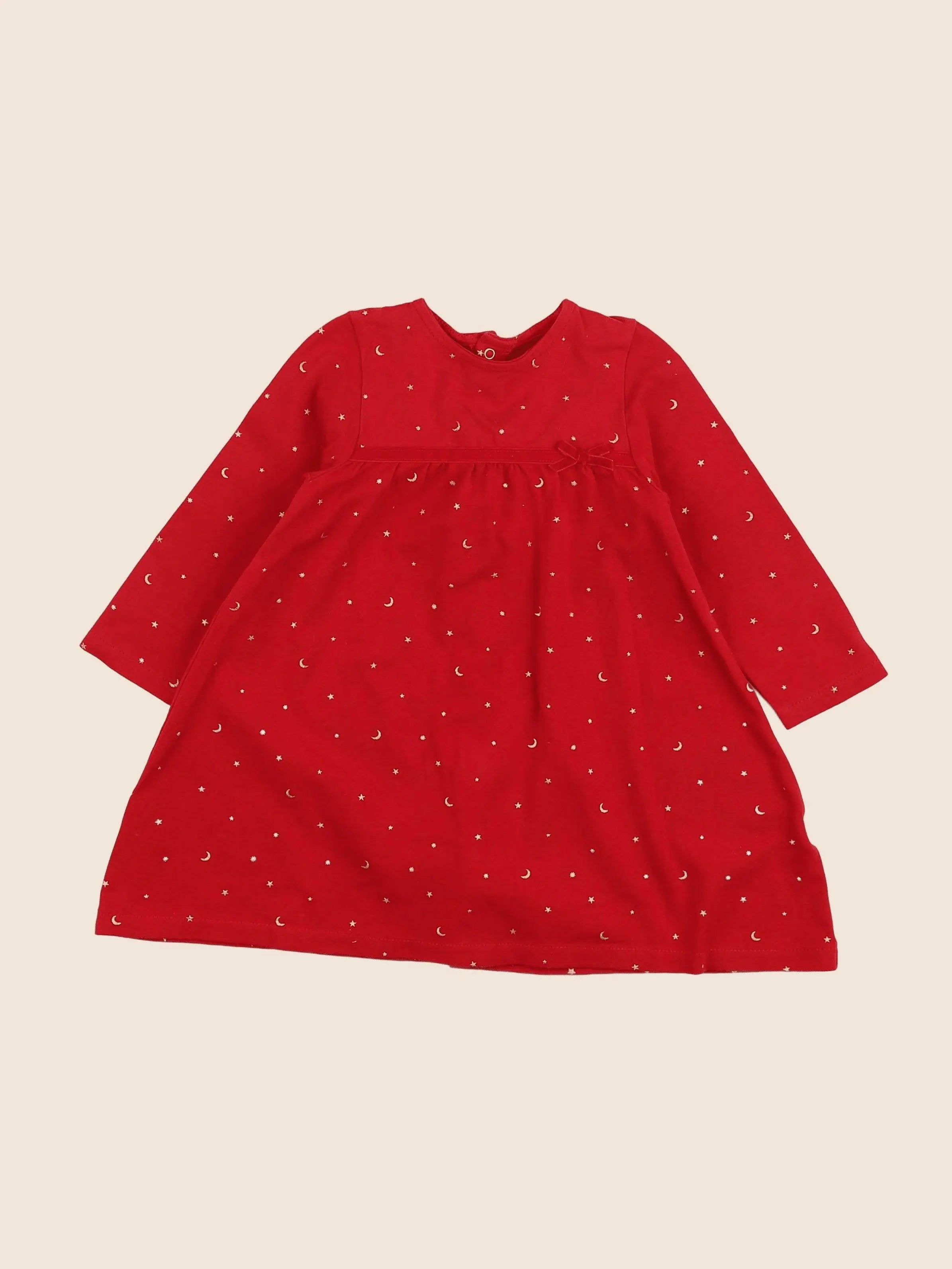 Vertbaudet - robe rouge - 18 mois