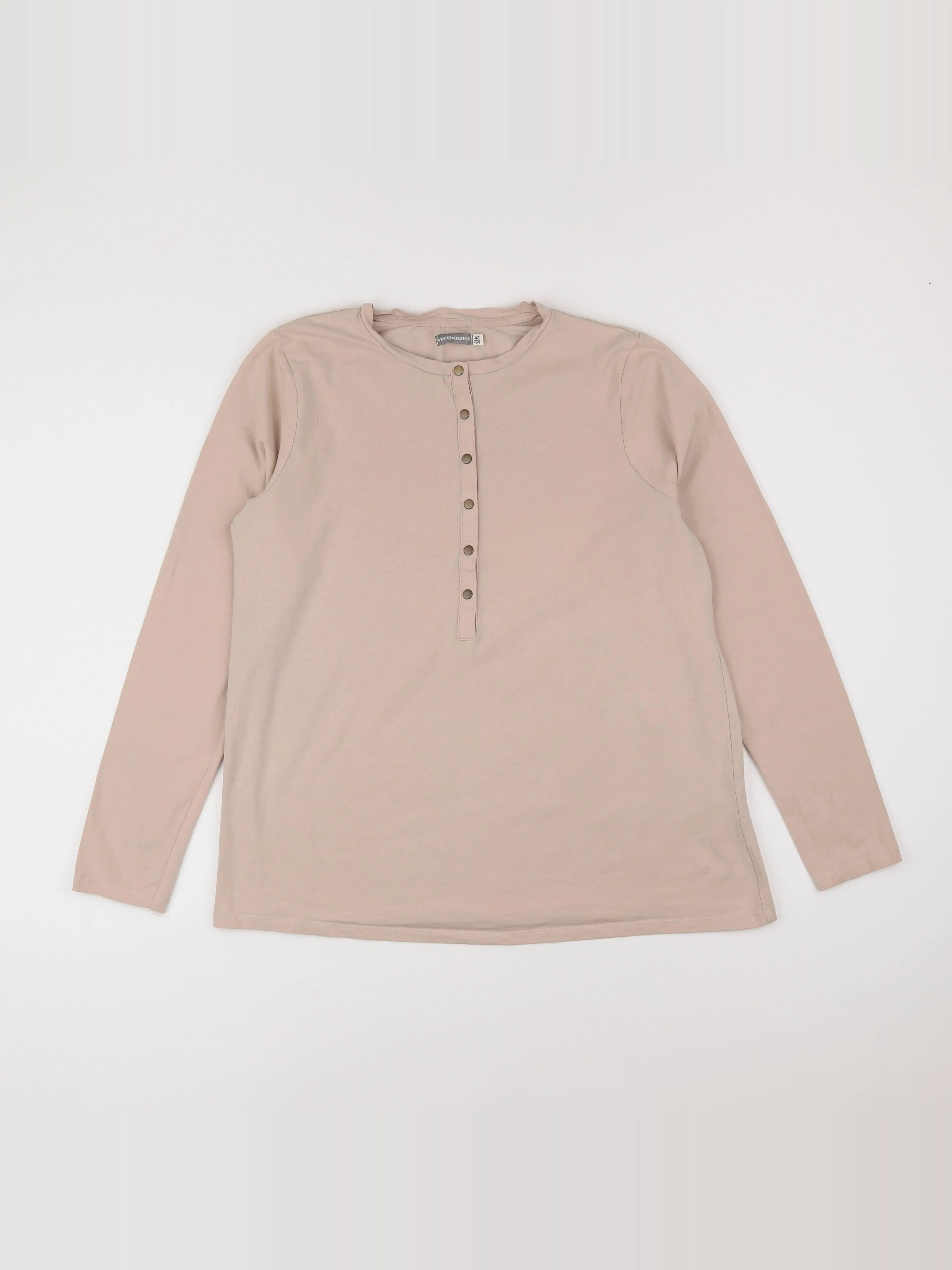 Vertbaudet - tee-shirt grossesse beige - 42 à 44