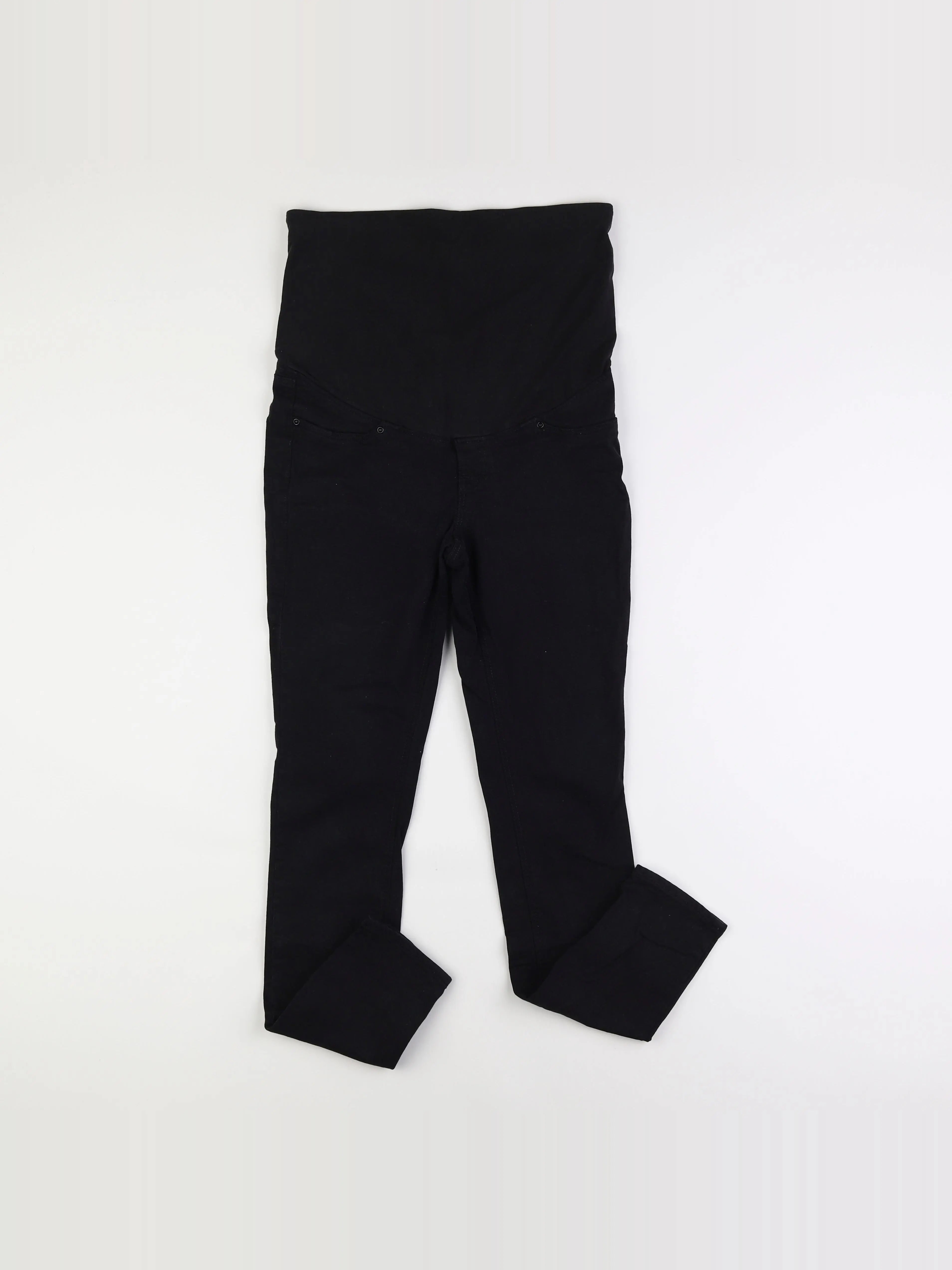 H&M - jean grossesse noir - 34