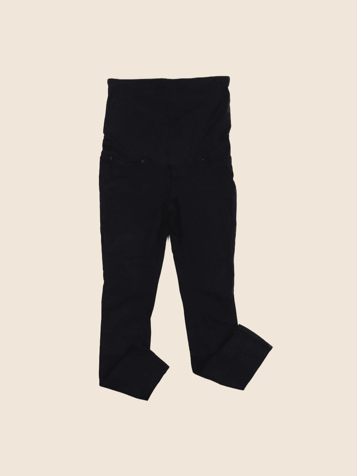 H&M - jean grossesse noir - 34