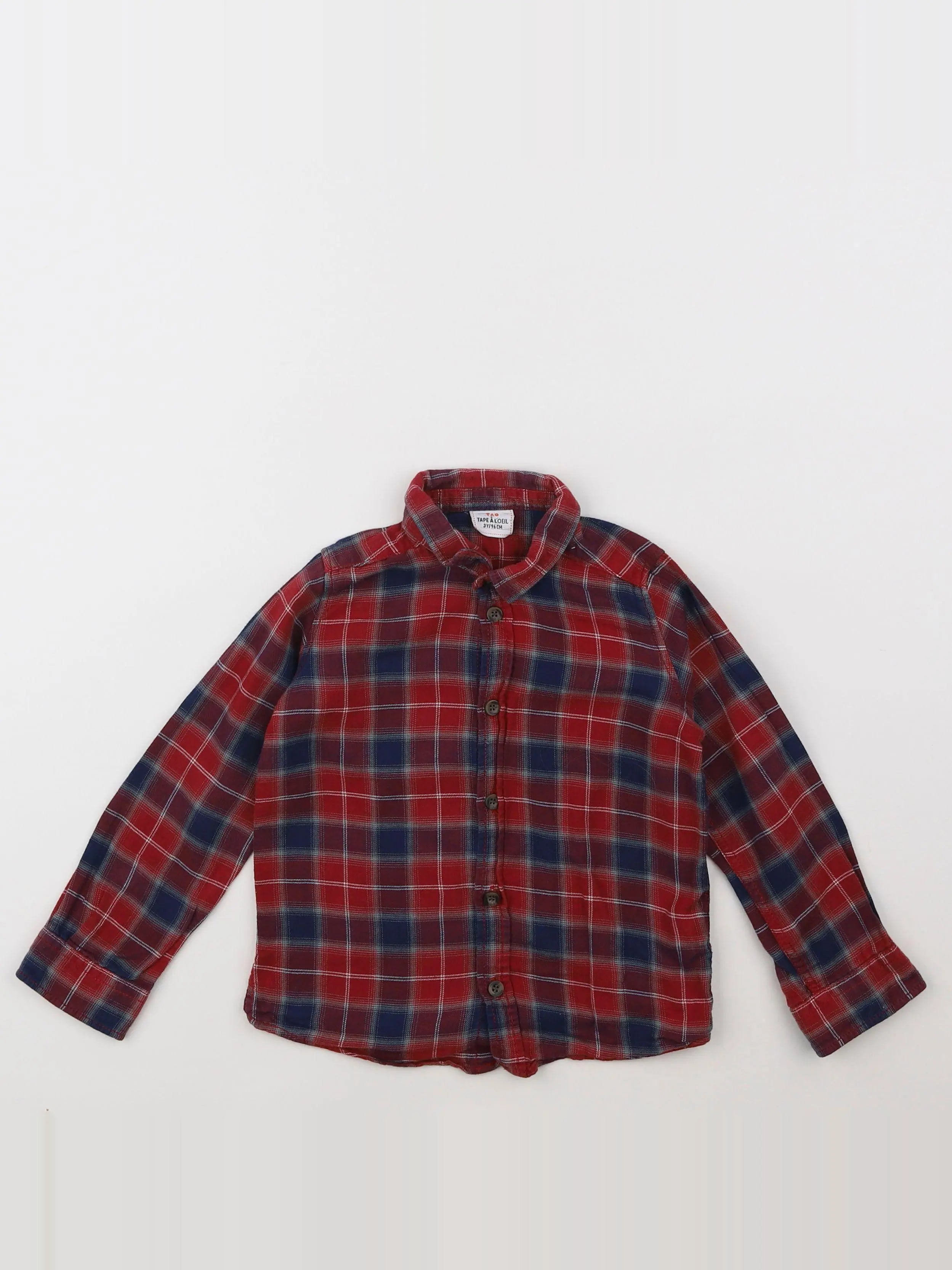 Tape à l'oeil - chemise rouge - 3 ans