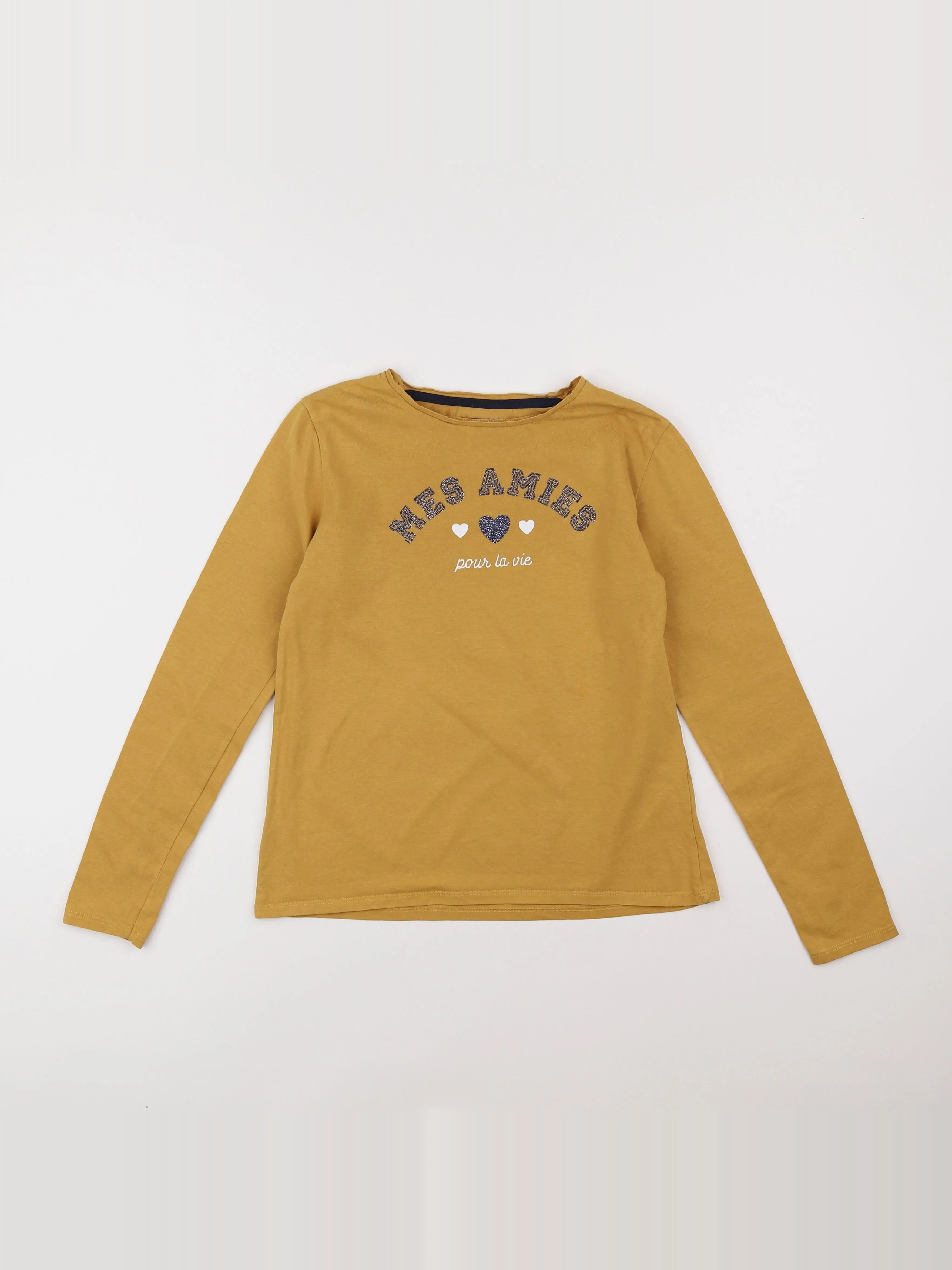 Vertbaudet - tee-shirt jaune - 12 ans