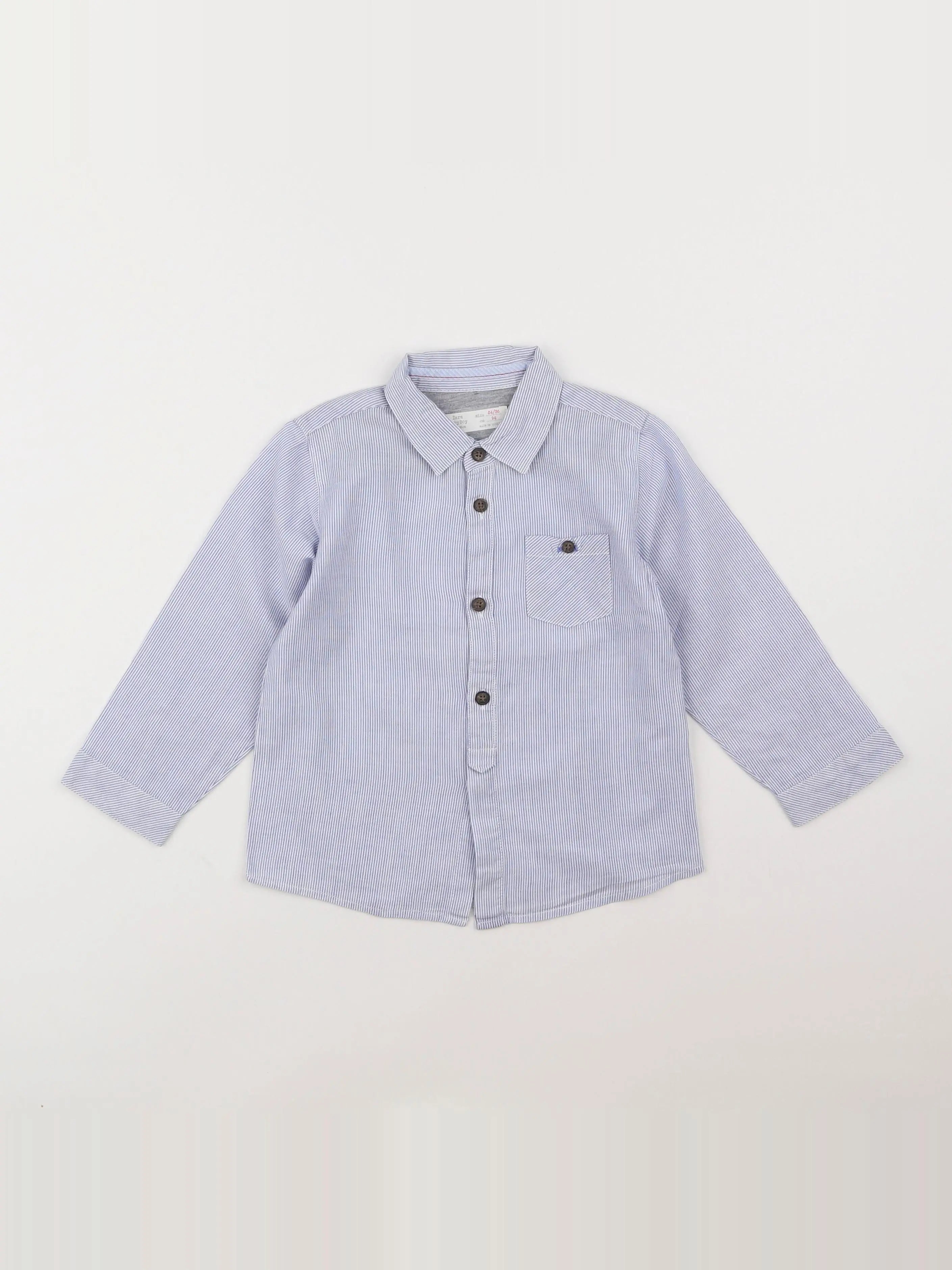 Zara - chemise bleu - 2/3 ans