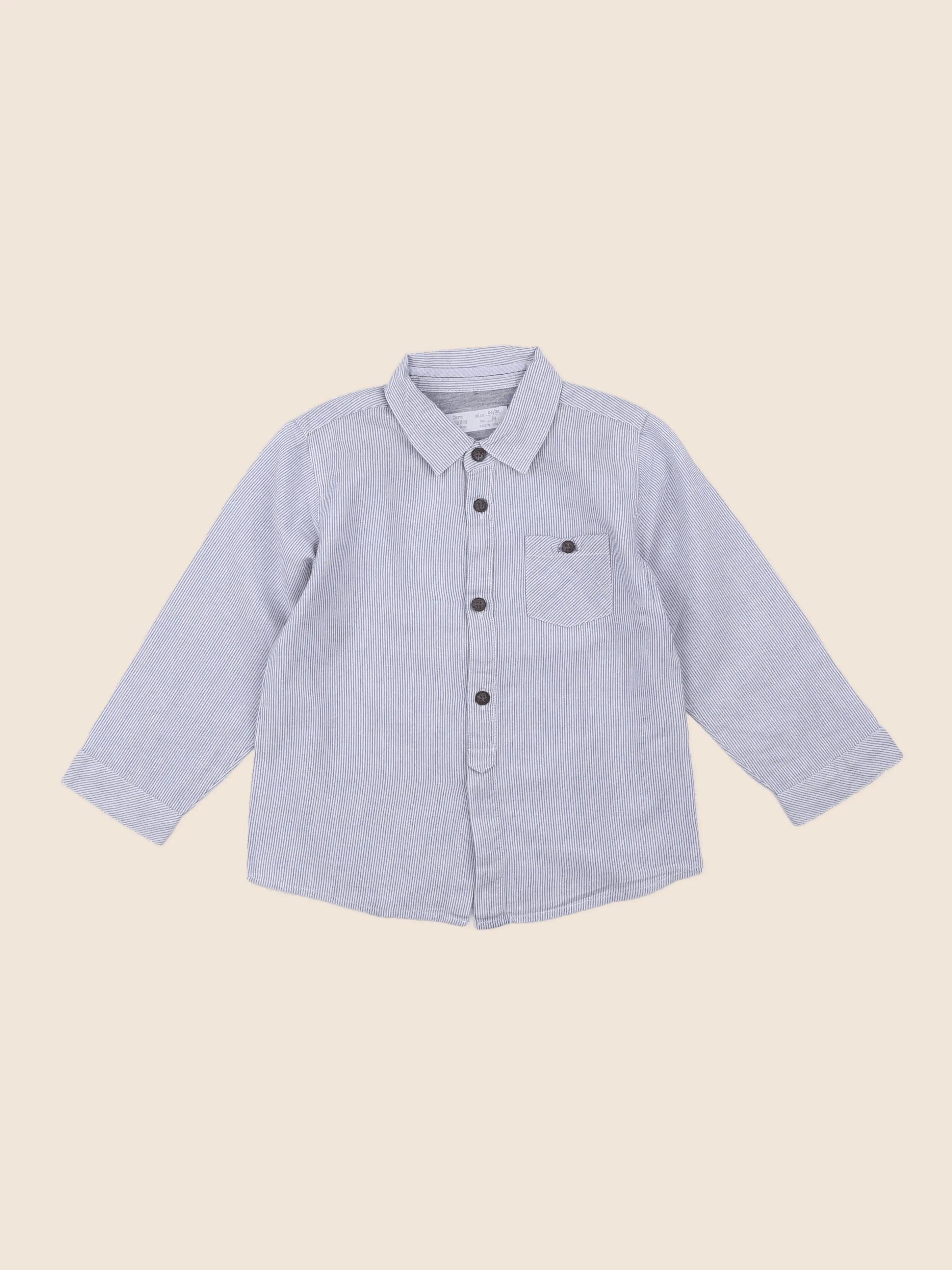 Zara - chemise bleu - 2/3 ans