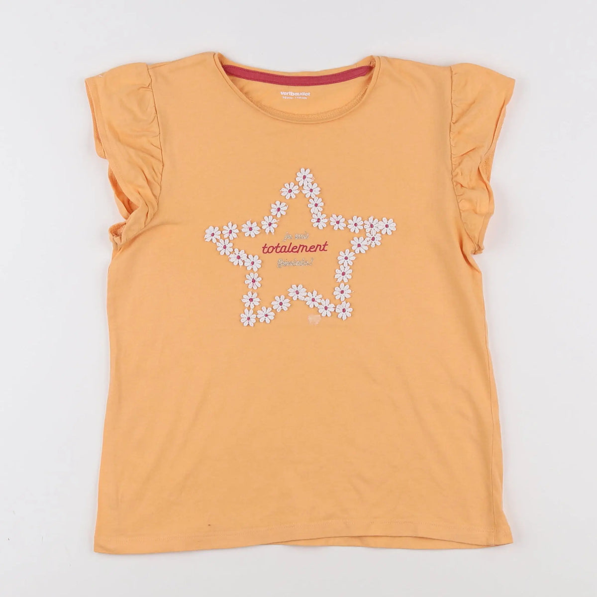 Vertbaudet - tee-shirt orange - 10 ans