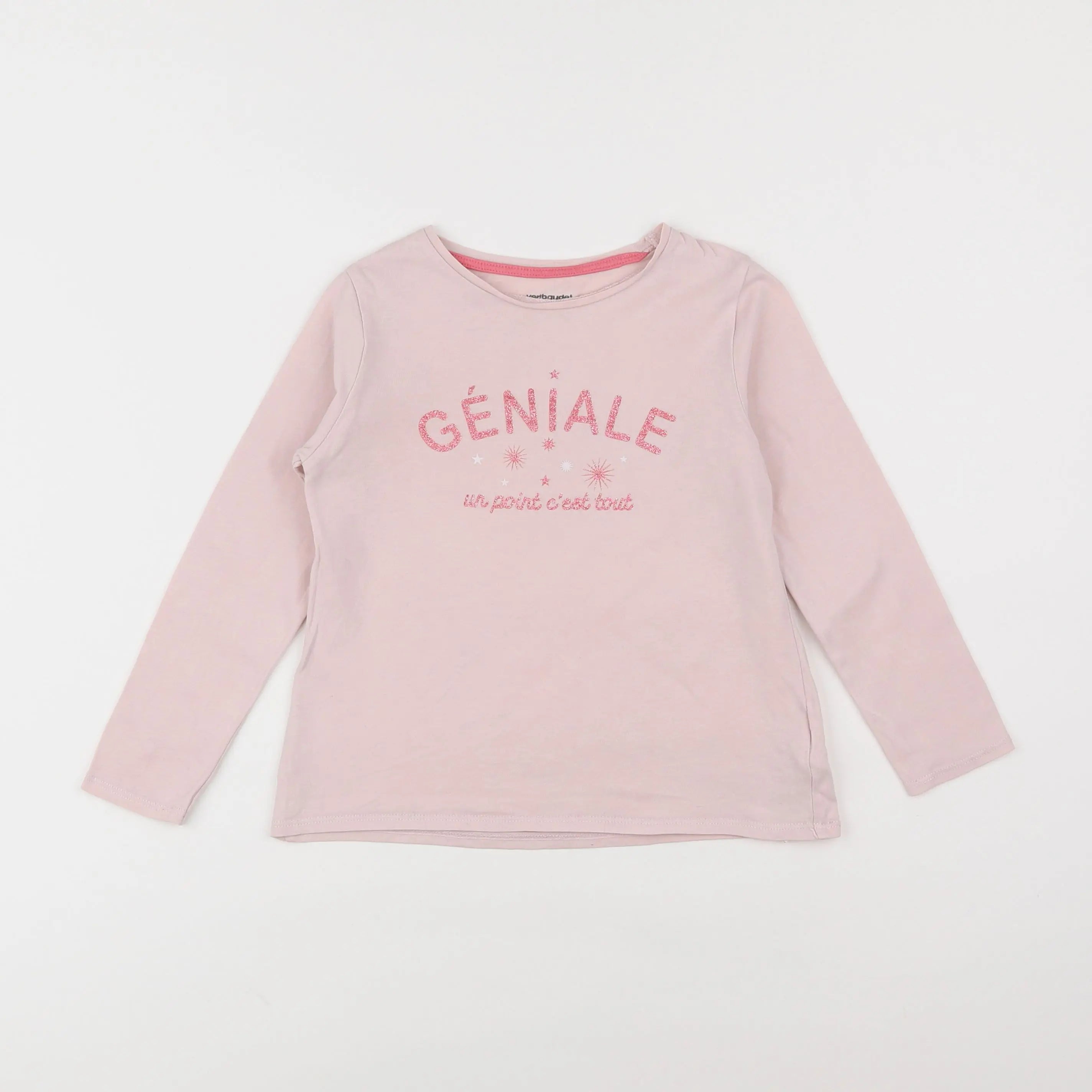 Vertbaudet - tee-shirt rose - 6 ans