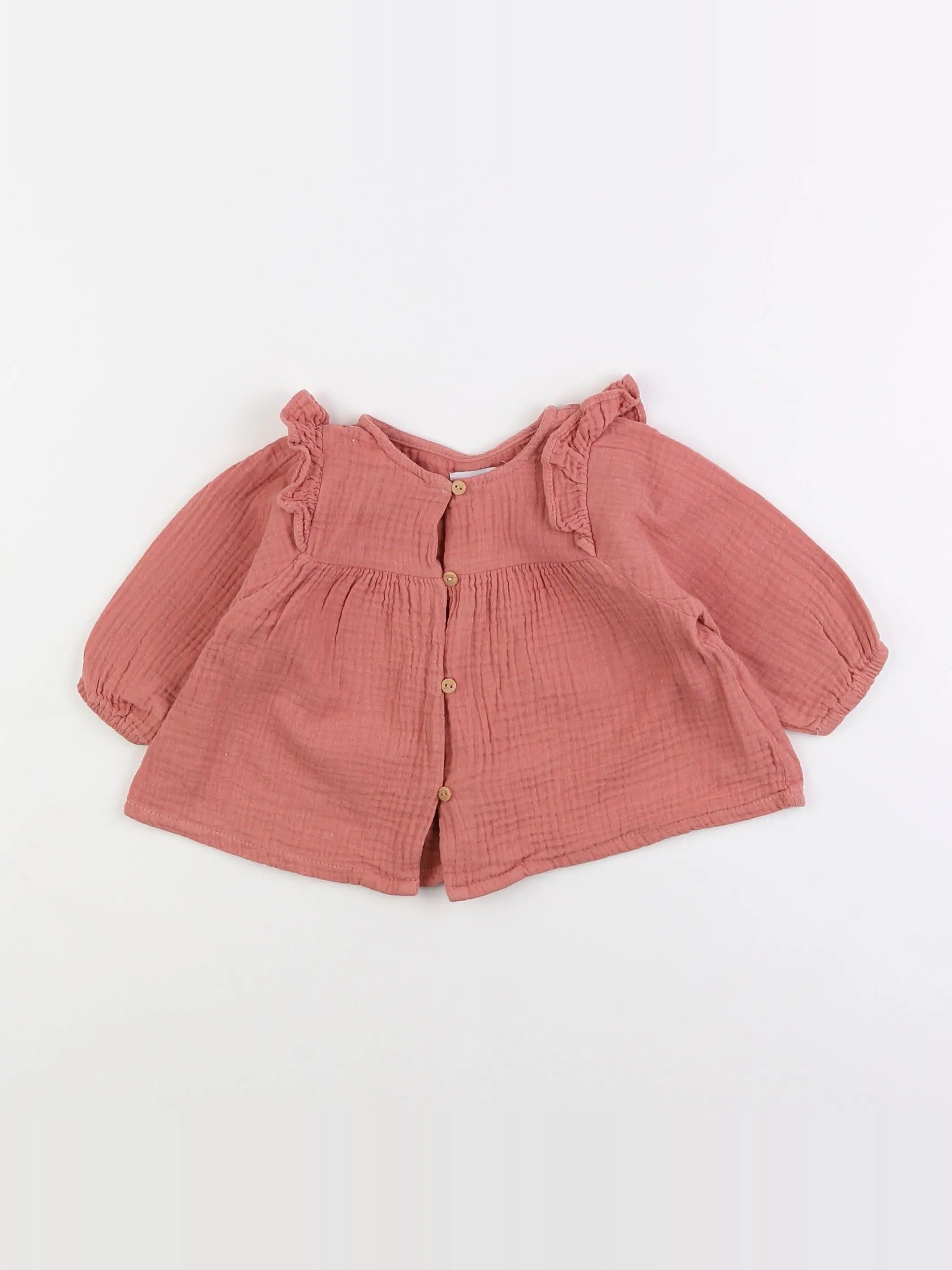Vertbaudet - blouse rose - 6 mois