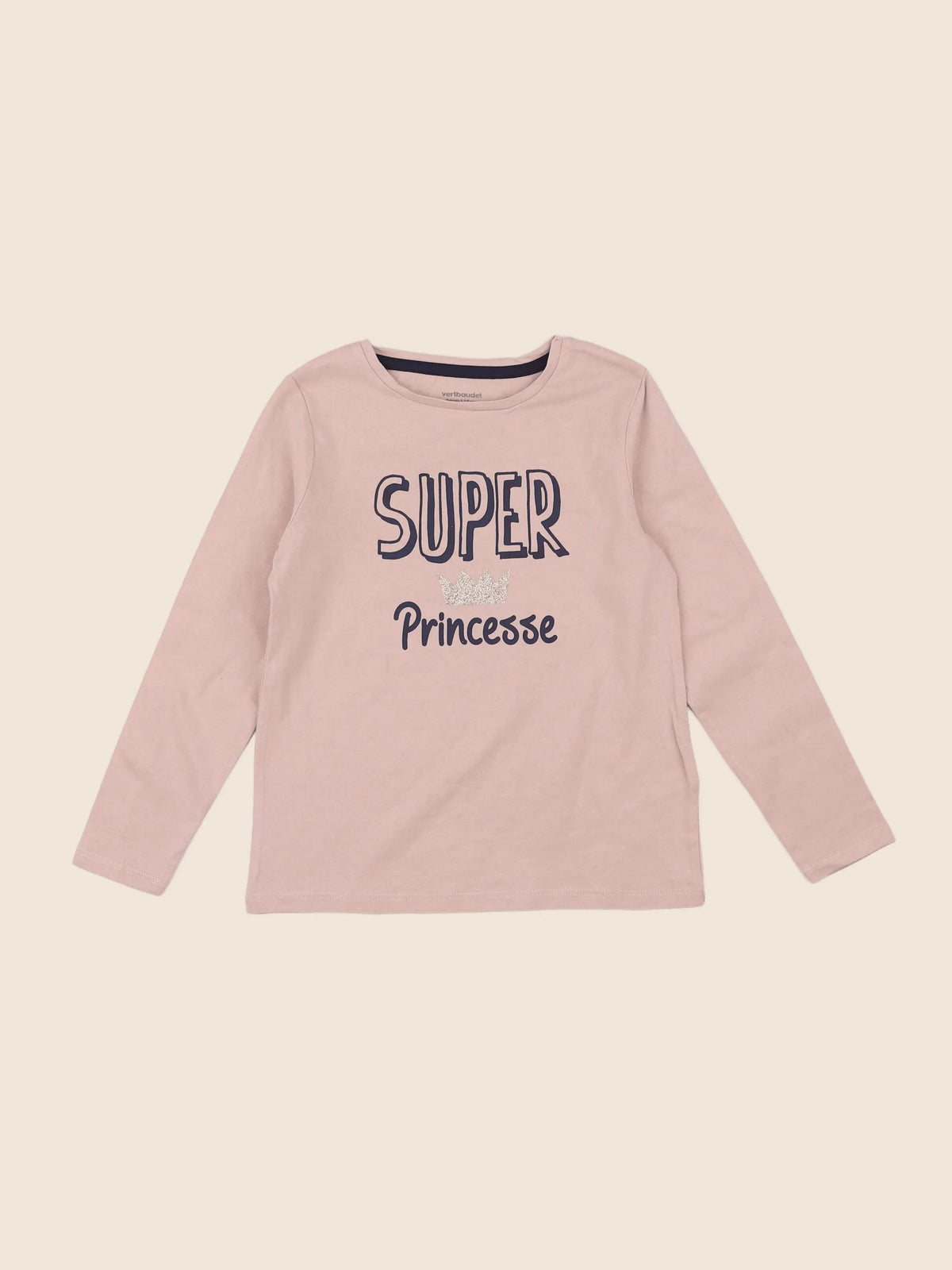 Vertbaudet - tee-shirt rose - 6 ans