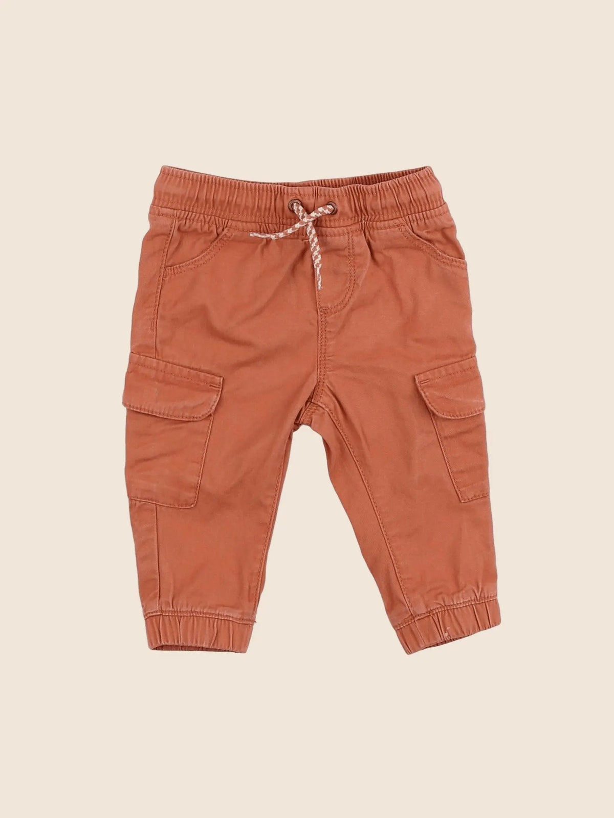 Vertbaudet - pantalon orange - 6 mois